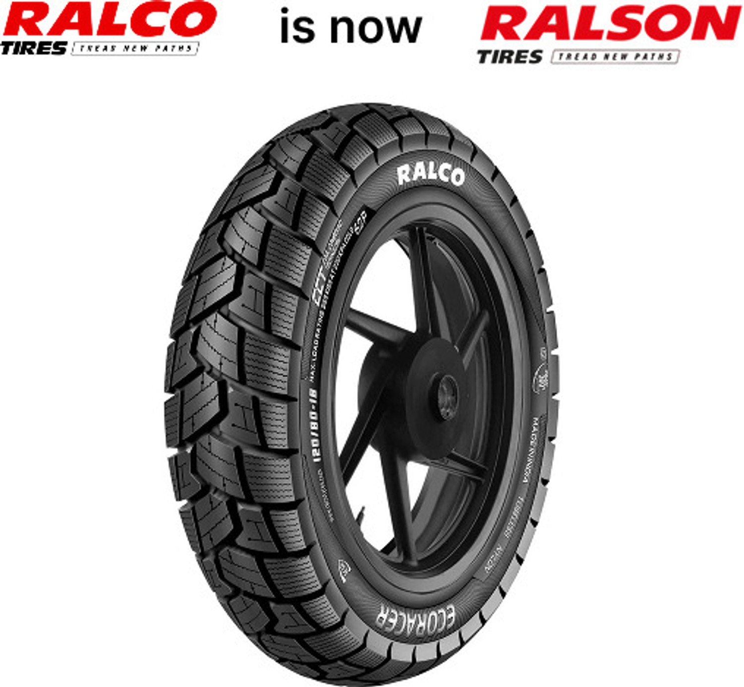 Image of RALSON ECORACER 120 /80-18 Rear Two Wheeler Tyre