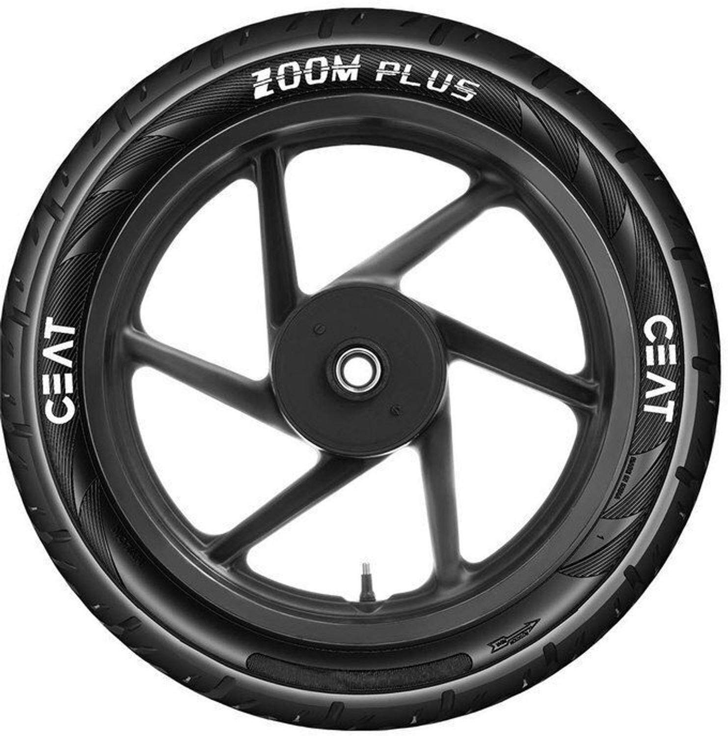 Image of CEAT ZOOM PLUS TL 53P 100 /80-18 Front & Rear Two Wheeler Tyre
