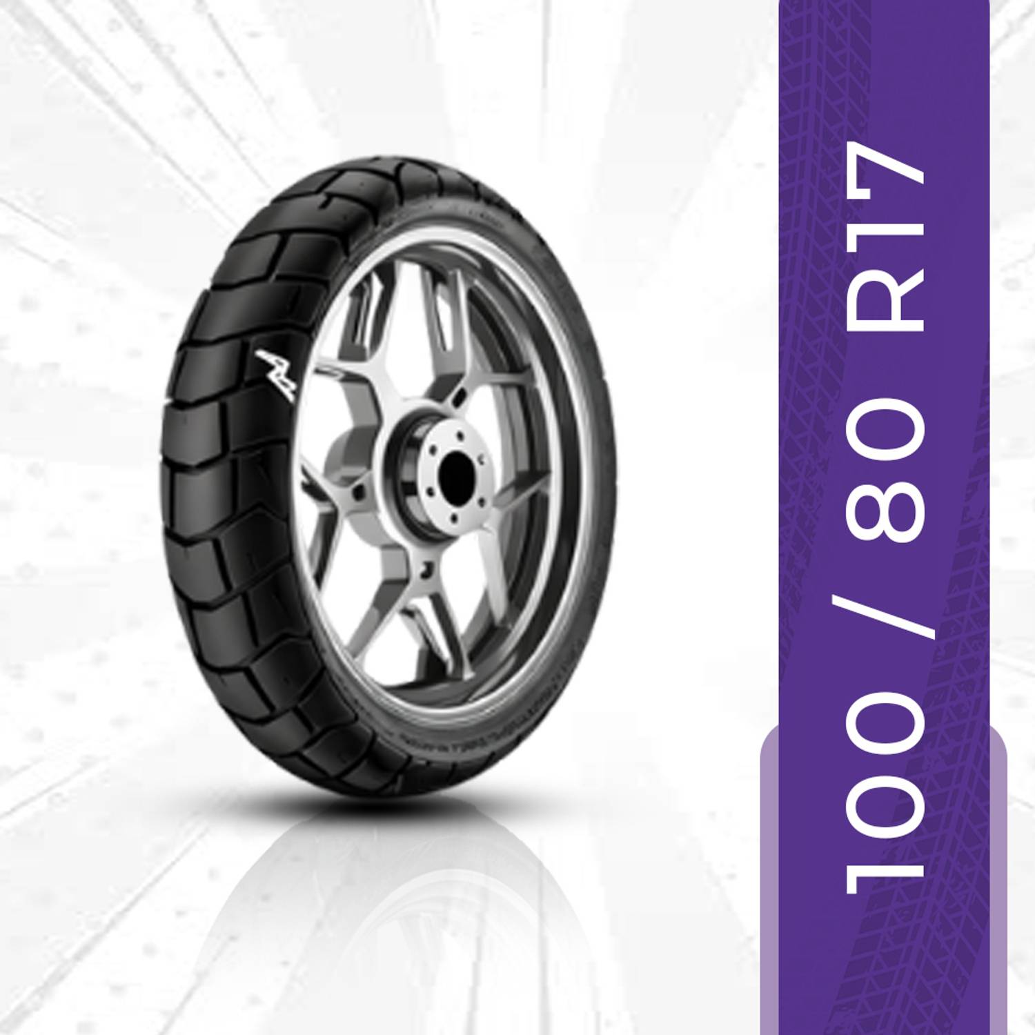 Apollo 100/80-R17 & 140/70-R17 COMBO PACK 2 TYRES ( FRONT & REAR) TRAMPLAR ST Front & Rear Two Wheeler Tyre