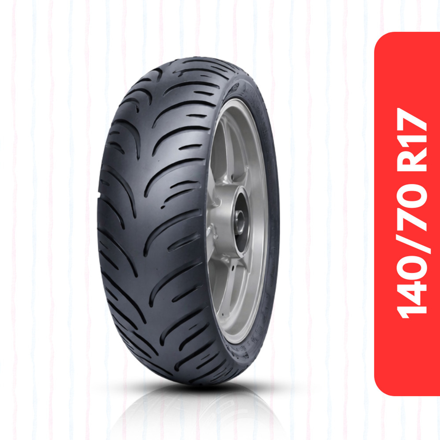 Image of MRF 140 /70R-17 66H REVZ-S 140 /70 R17 Rear Two Wheeler Tyre