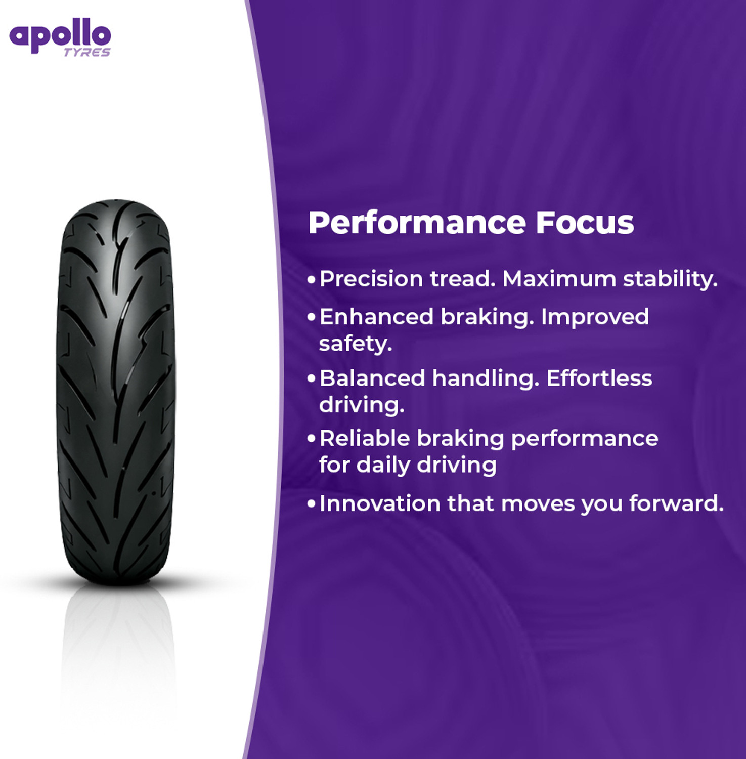 Image of Apollo ALPHA S1 140 /60 R17 63H TUBELESS BIKE TYRE Rear Two Wheeler Tyre