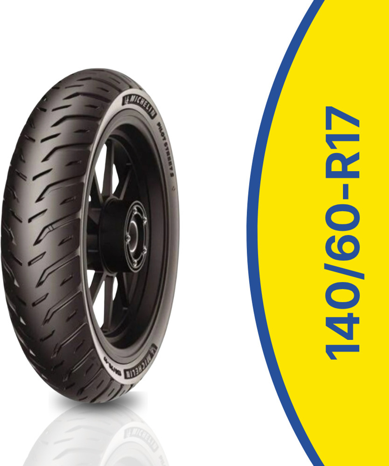 Image of MICHELIN 140 /60-R17 PILOT STREET 2 SPORTY PILOT STREET 2 (PS 2) Rear Two Wheeler Tyre