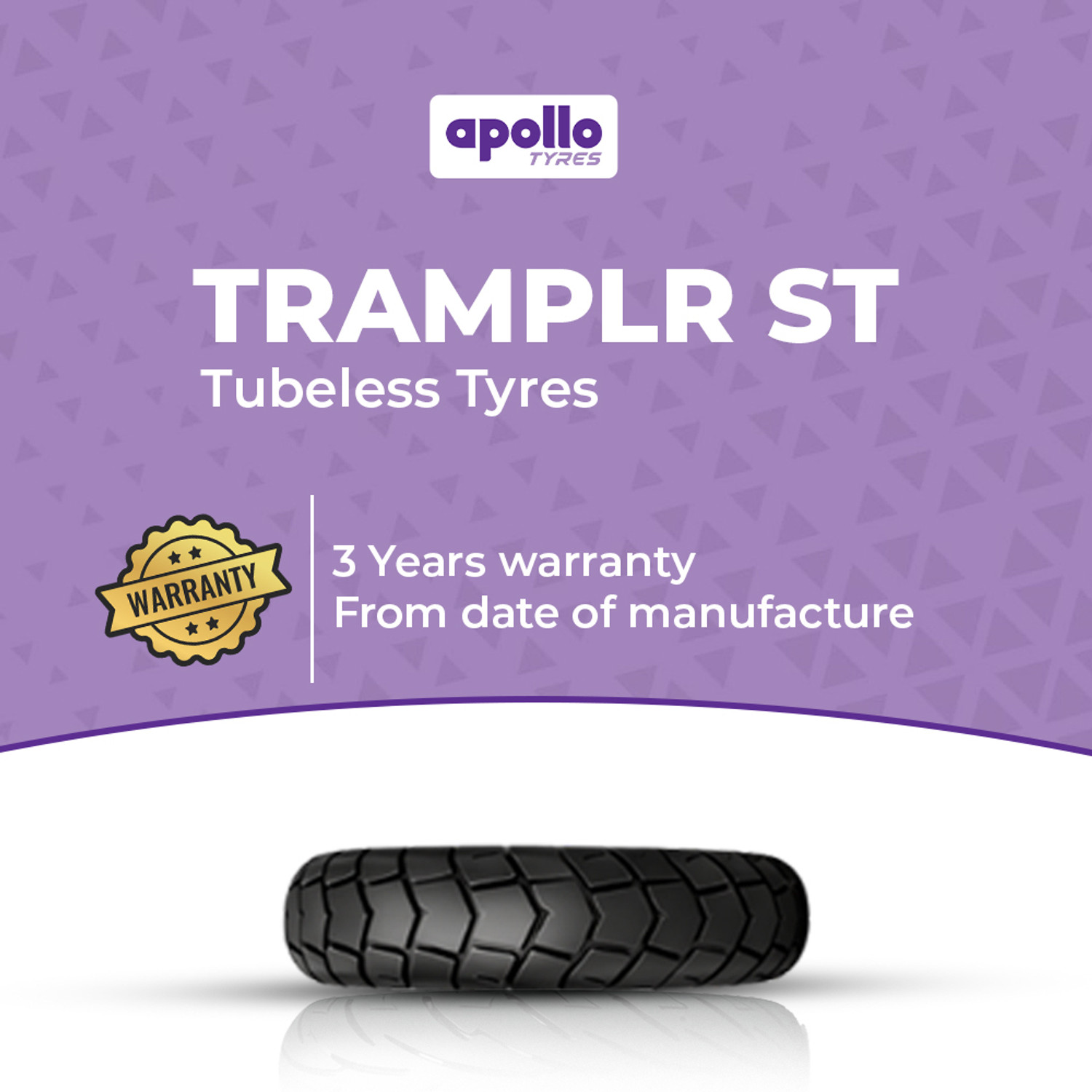 Image of Apollo Tramplr XR 100 /80-17 Front Two Wheeler Tyre
