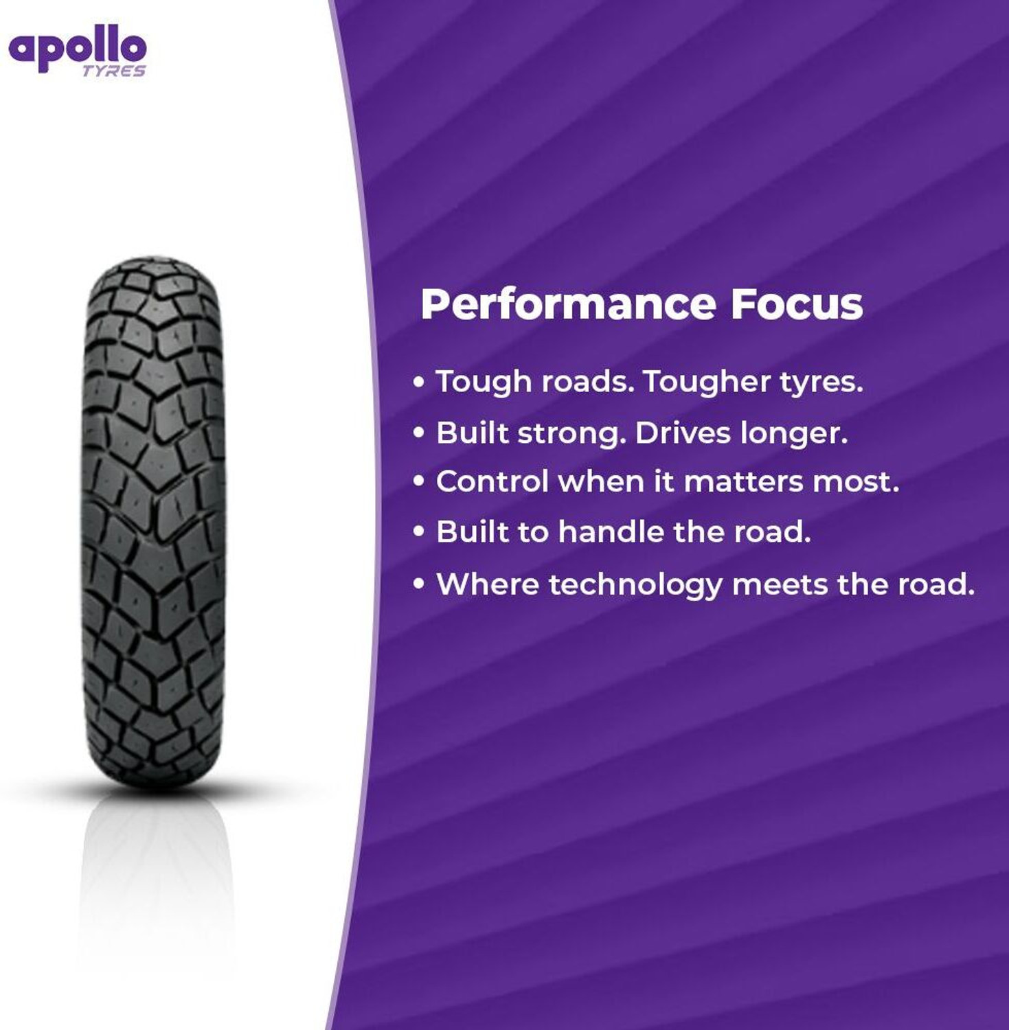 Image of Apollo 90 /90-12 54J ACTIGRIP S5 90 /90-12 Front & Rear Two Wheeler Tyre