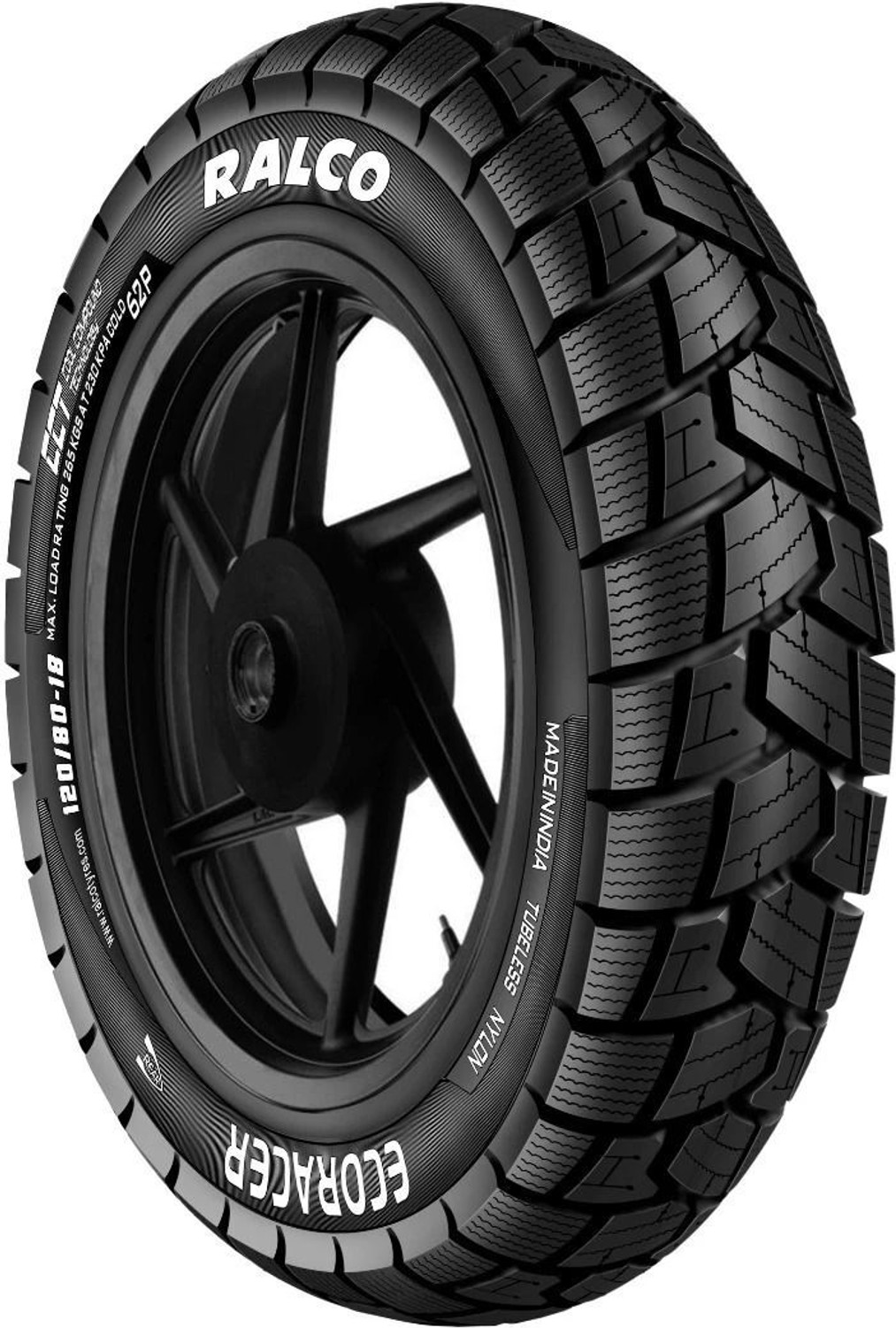 Image of RALSON ECORACER 120 /80-18 Rear Two Wheeler Tyre