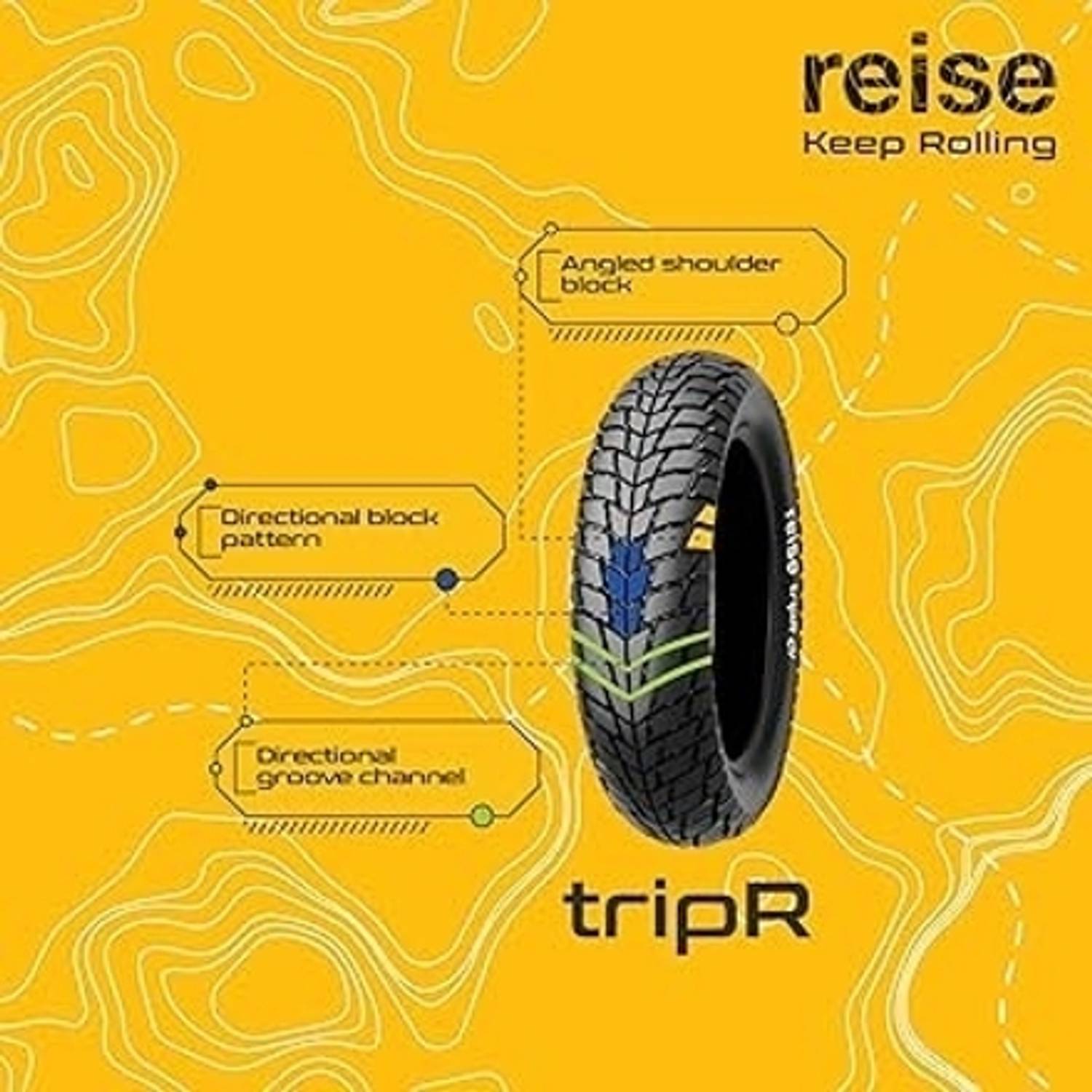 Reise Moto 100/80-R12 & 110/80-R12 Tyre Combo Pack for NTORQ - Image 3