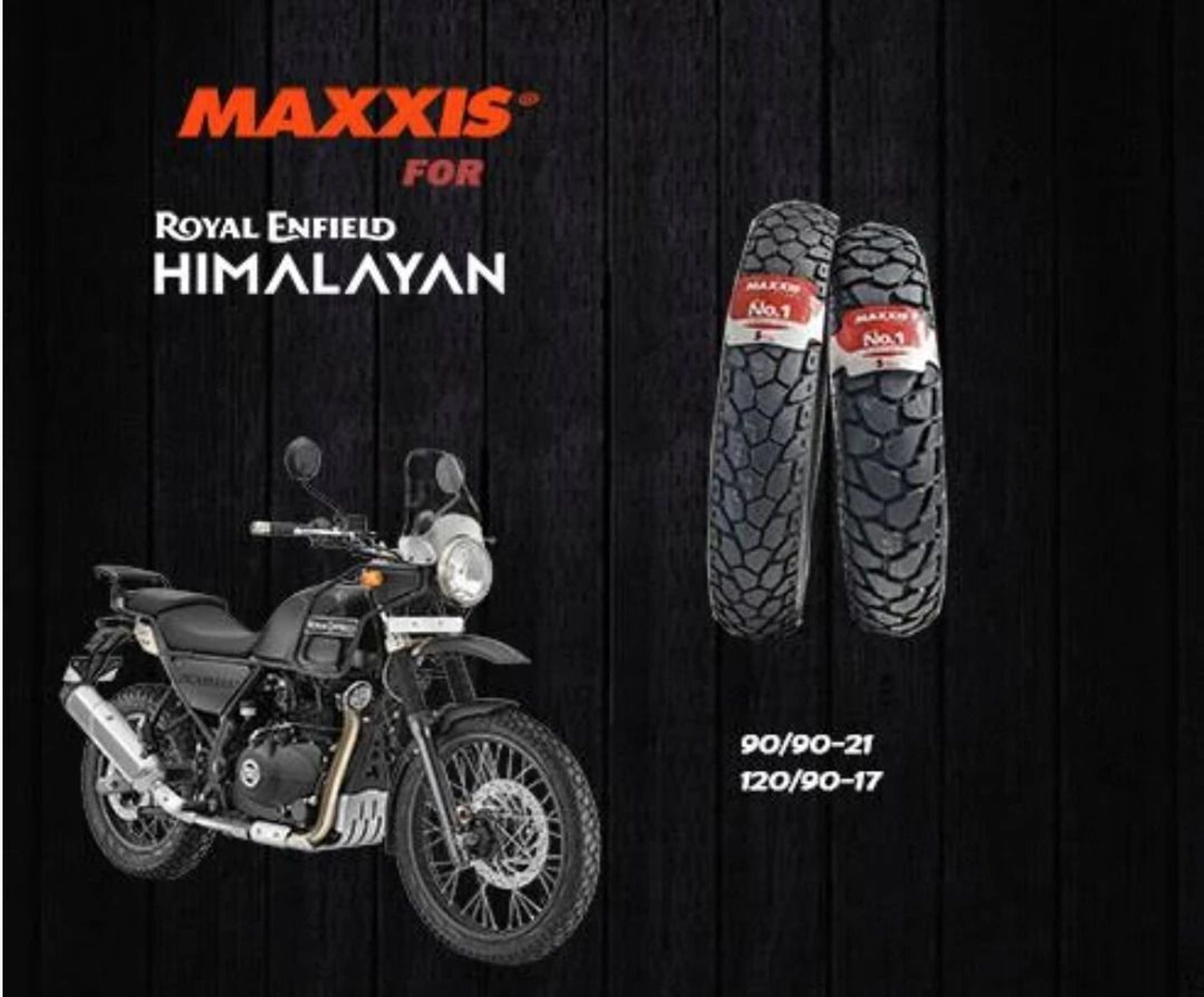 Image of Maxxis 90 /90-R21 & 120 /90-R17 MAXXPLORE TUBE TYPE COMBO PACK 2 TYRES ( FRONT & REAR ) HIMALAYAN Front & Rear Two Wheeler Tyre