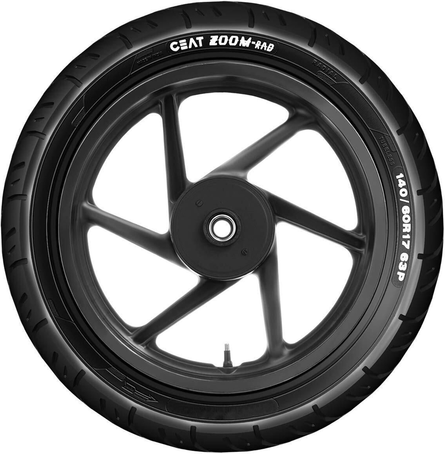 Image of CEAT 130 /70 R17 ZOOM RAD 130 /70 R17 Rear Two Wheeler Tyre