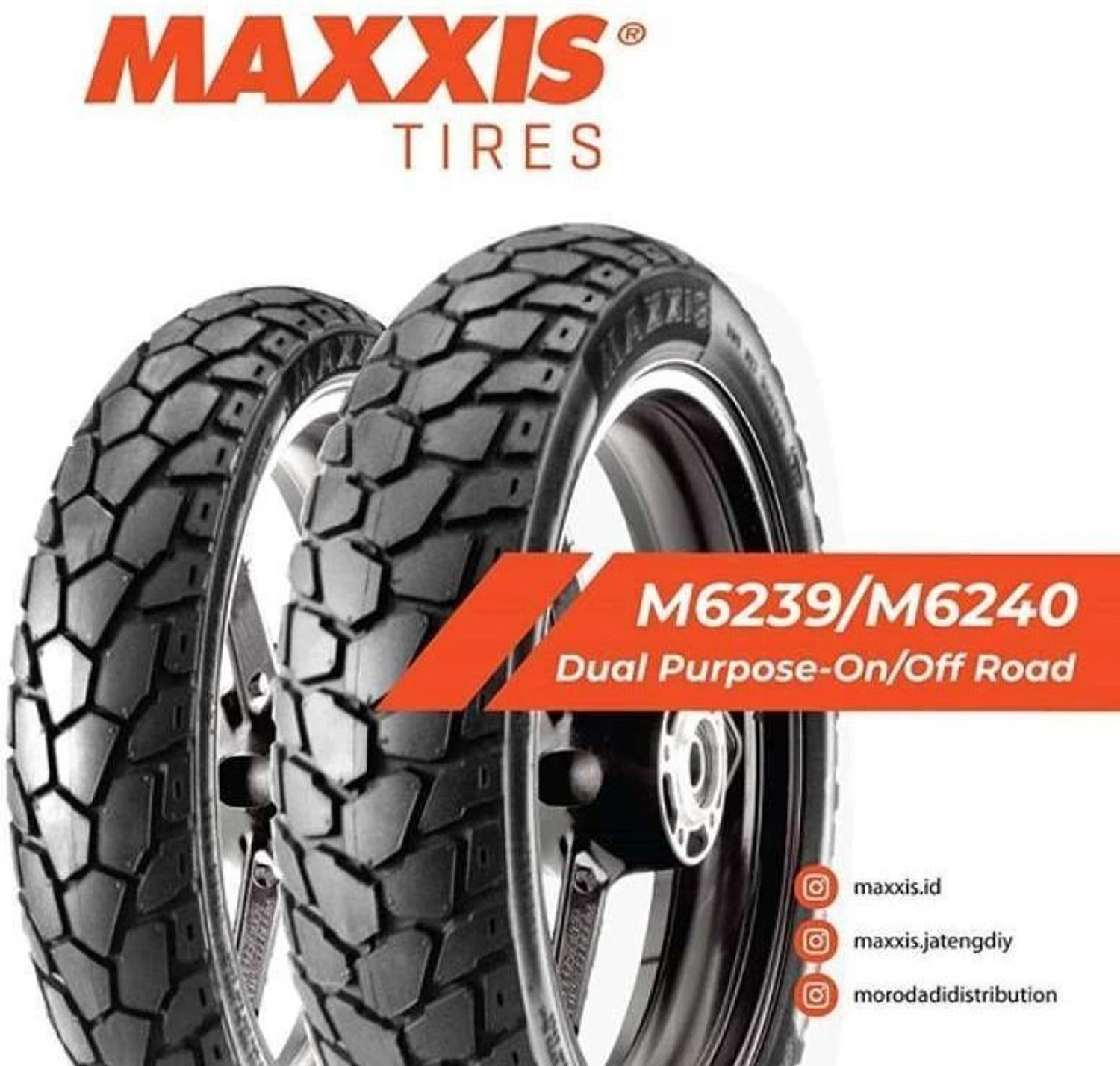 Image of Maxxis 90 /90-R21 & 120 /90-R17 MAXXPLORE TUBE TYPE COMBO PACK 2 TYRES ( FRONT & REAR ) HIMALAYAN Front & Rear Two Wheeler Tyre