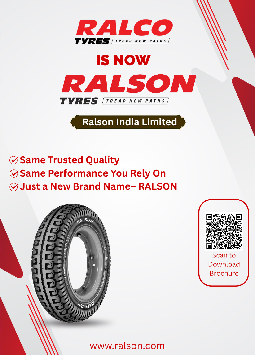 Image of Ralco Road Storm -T 2.75-18 Rear Two Wheeler Tyre