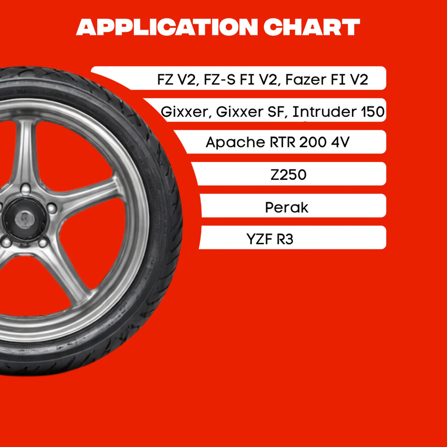 Image of MRF 140 /70R-17 66H REVZ-S 140 /70 R17 Rear Two Wheeler Tyre