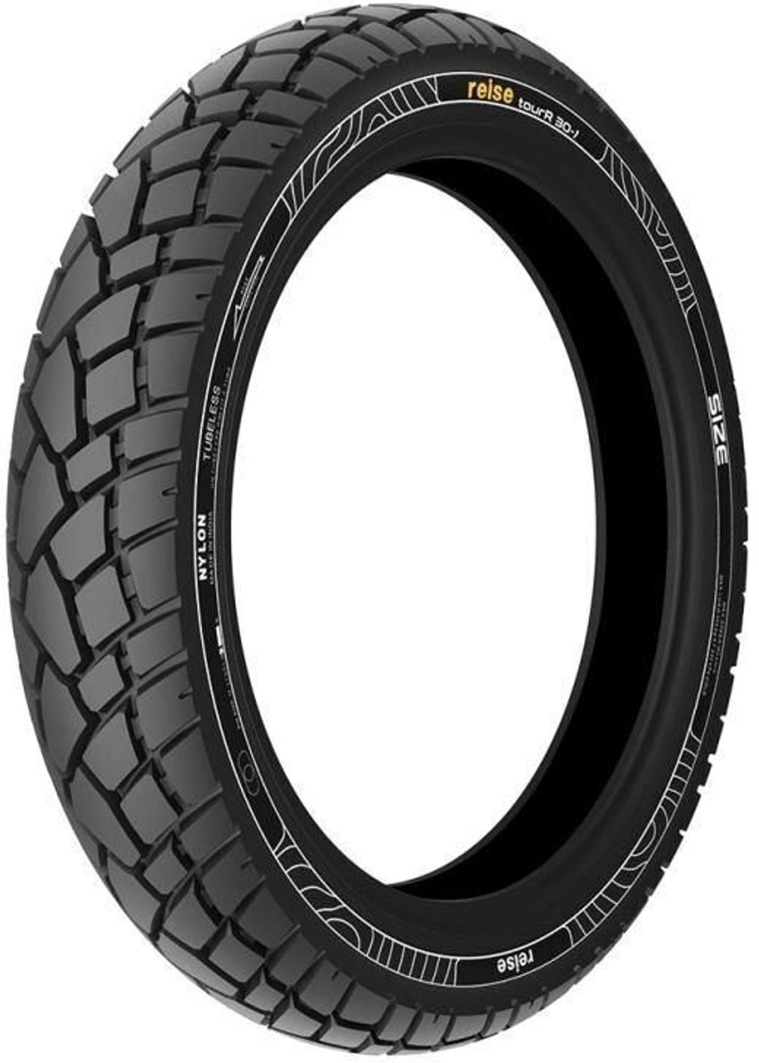 Image of Reise Moto 110 /70-R17 TOUR 110 /70-R17 TOUR EUROPEAN PERFORMANCE TYRE Front Two Wheeler Tyre (Racing Slicks, Street, Offroad Knobbies, Dual Sport, Tube Less)