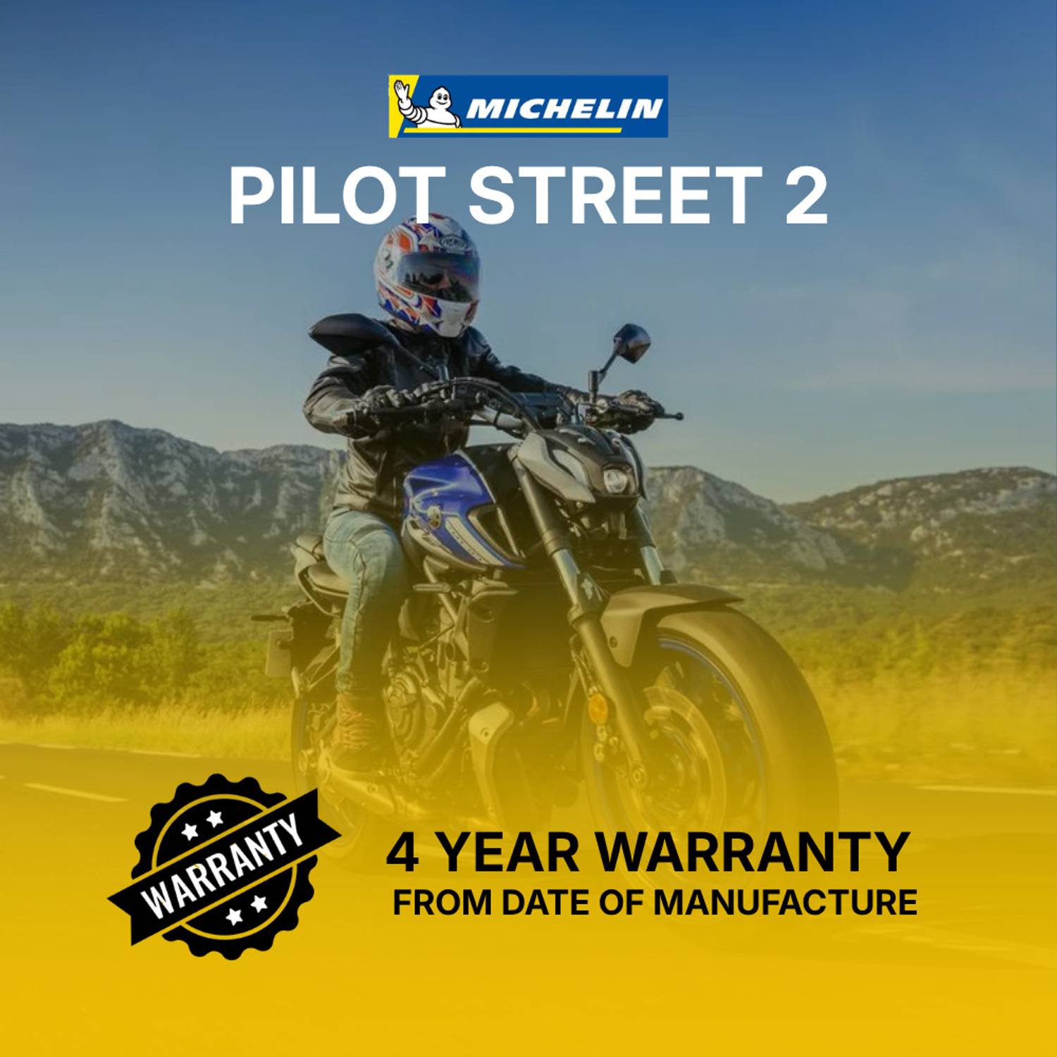 Michelin 100/80-R17 Pilot Street 2 Front Tyre - Image 5