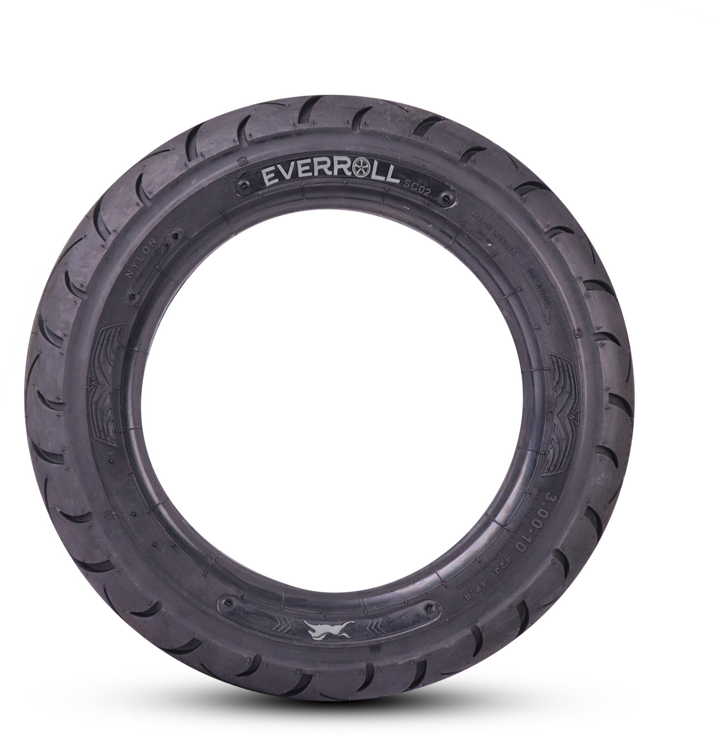 Image of EverRoll K4222910 3.00-10 Front & Rear Two Wheeler Tyre (Street, Tube)