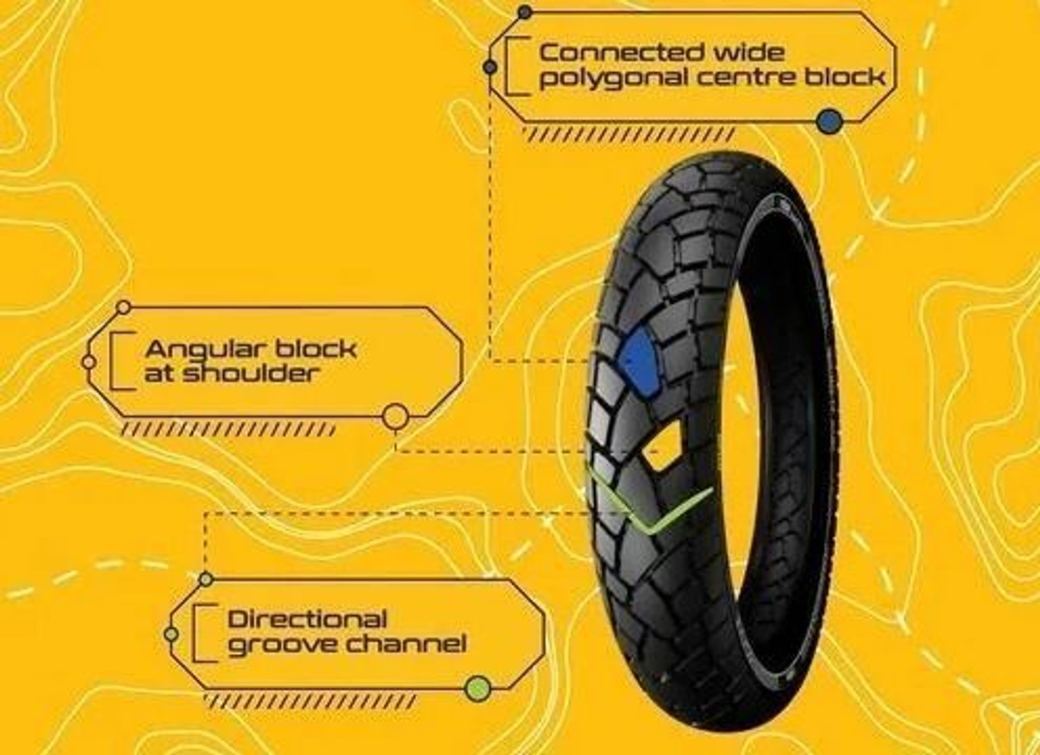 Image of Reise Moto 110 /70-R17 TOUR 110 /70-R17 TOUR EUROPEAN PERFORMANCE TYRE Front Two Wheeler Tyre (Racing Slicks, Street, Offroad Knobbies, Dual Sport, Tube Less)