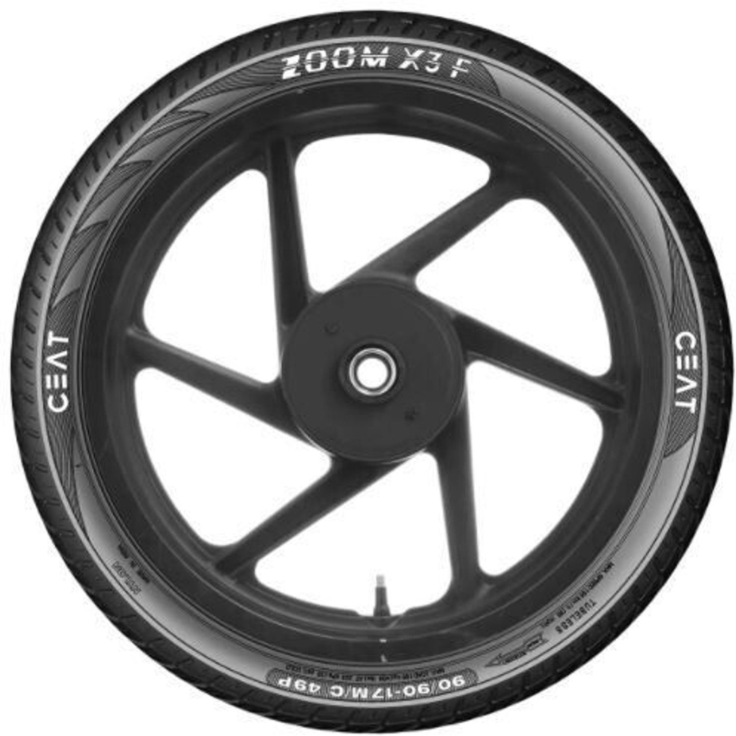 Image of CEAT Zoom X3 F 90 /90-17 Front Two Wheeler Tyre