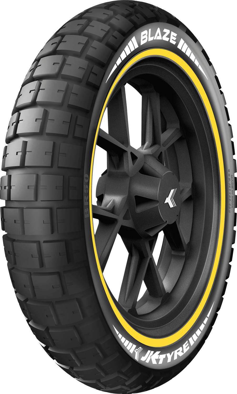 Image of JK TYRE 90 /90-R21 BLAZE A /T TUBE TYPE 90 /90-R21 BLAZE A /T - ALL TERRAIN Front Two Wheeler Tyre