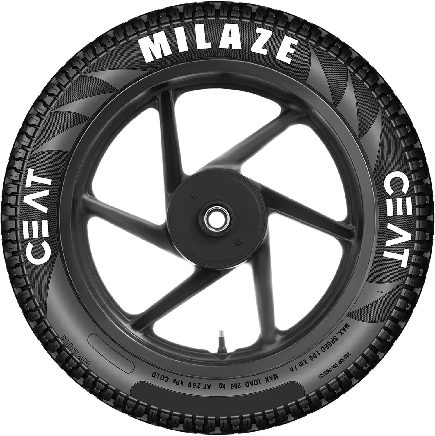 Image of CEAT 100 /90-17 MILAZE TT 55P 100 /90-17 Rear Two Wheeler Tyre