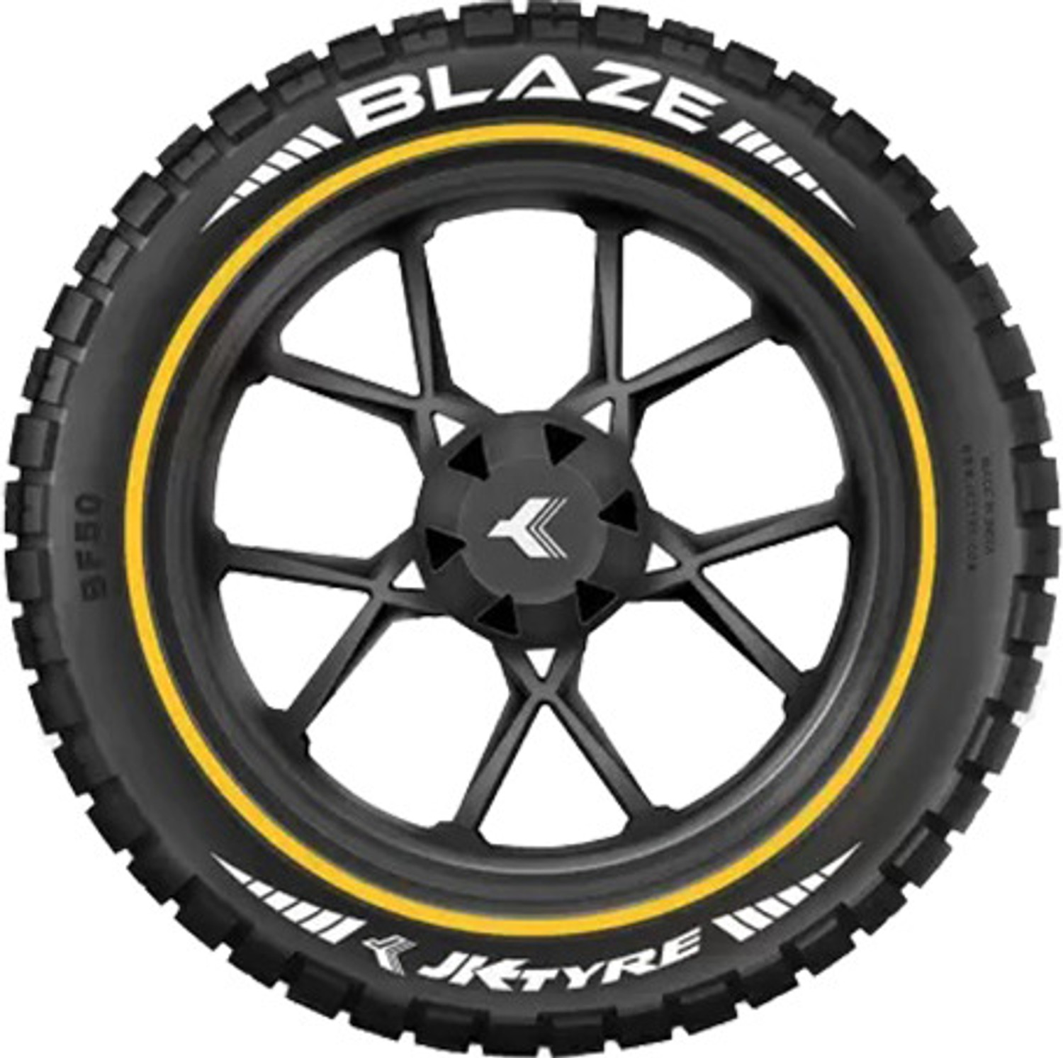 Image of JK TYRE 90 /90-R21 BLAZE A /T TUBE TYPE 90 /90-R21 BLAZE A /T - ALL TERRAIN Front Two Wheeler Tyre