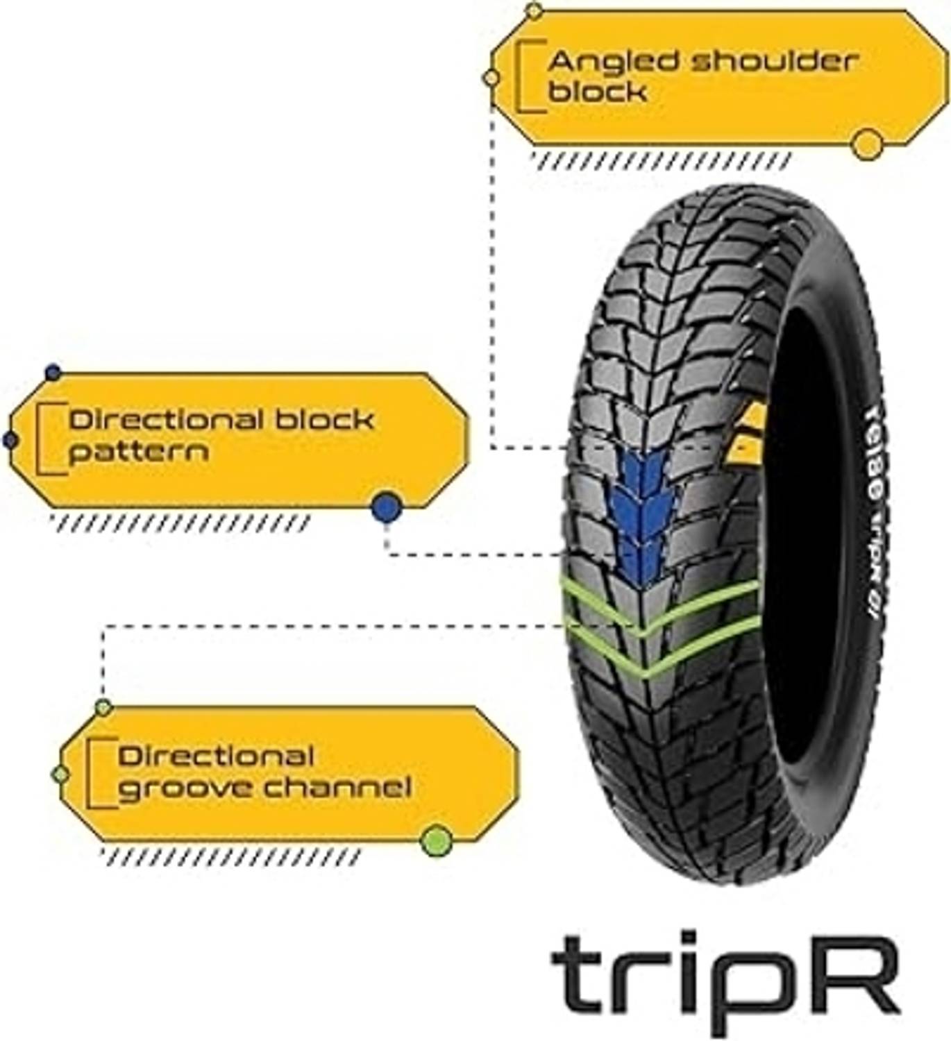 Reise Moto 100/80-R12 & 110/80-R12 Tyre Combo Pack for NTORQ - Image 2