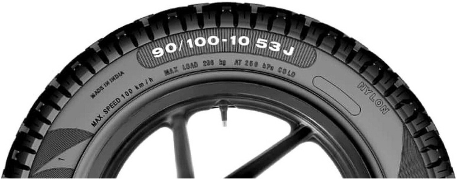 Image of CEAT MILAZE X5 TL 90 /100-10 Front & Rear Two Wheeler Tyre