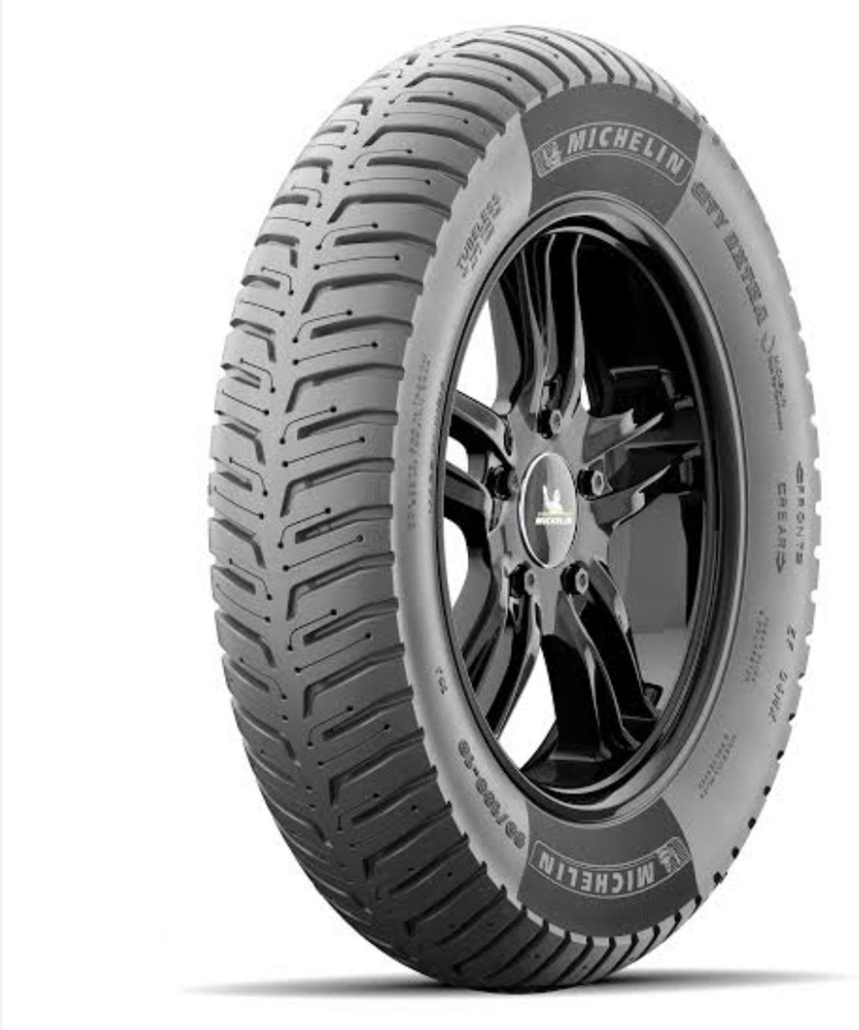Image of MICHELIN 90 /90-12 & 90 /100-10 CITY EXTRA COMBO PACK 2 TYRES ( FRONT & REAR ) CITY EXTRA Front & Rear Two Wheeler Tyre