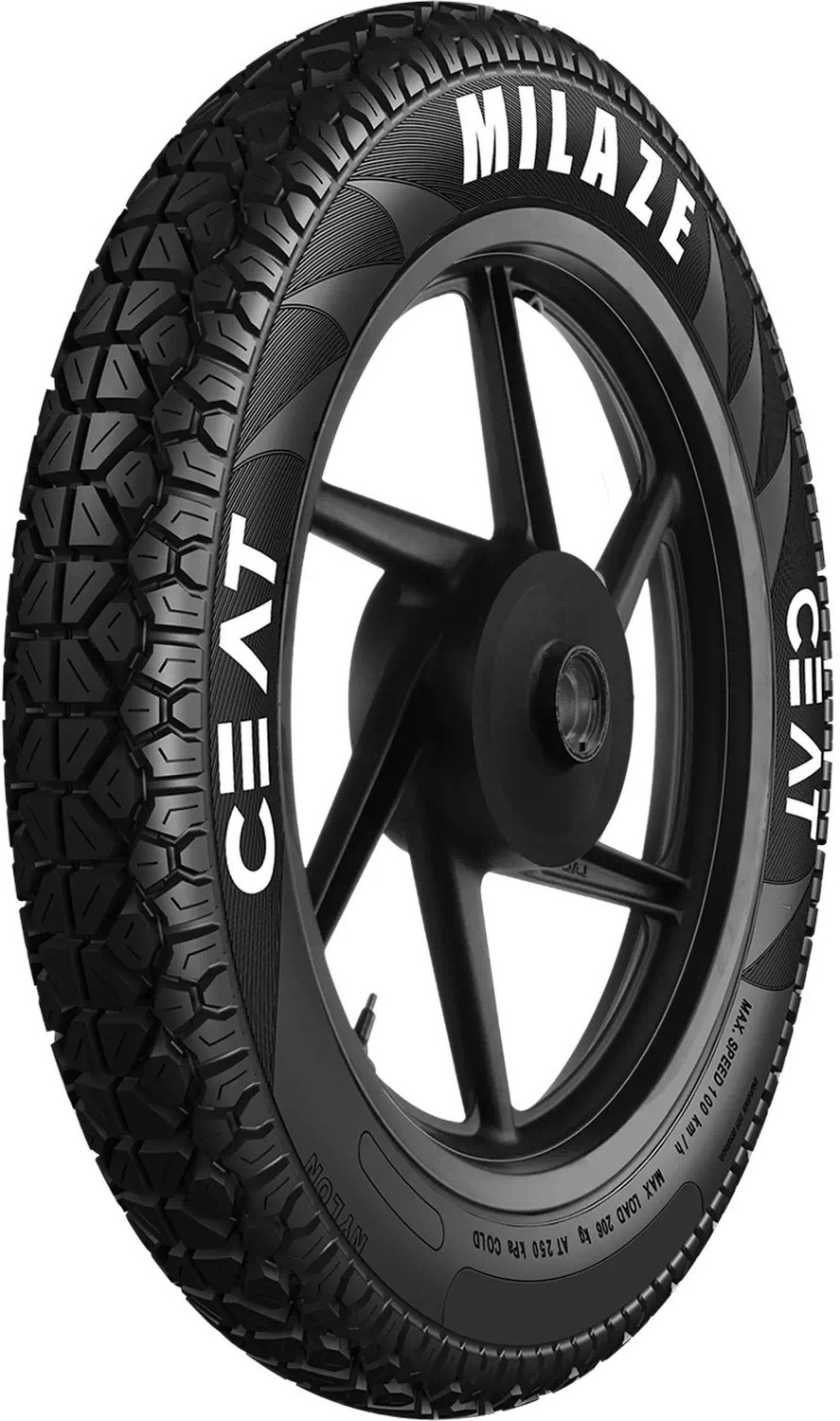 Image of CEAT 100 /90-17 MILAZE TT 55P 100 /90-17 Rear Two Wheeler Tyre