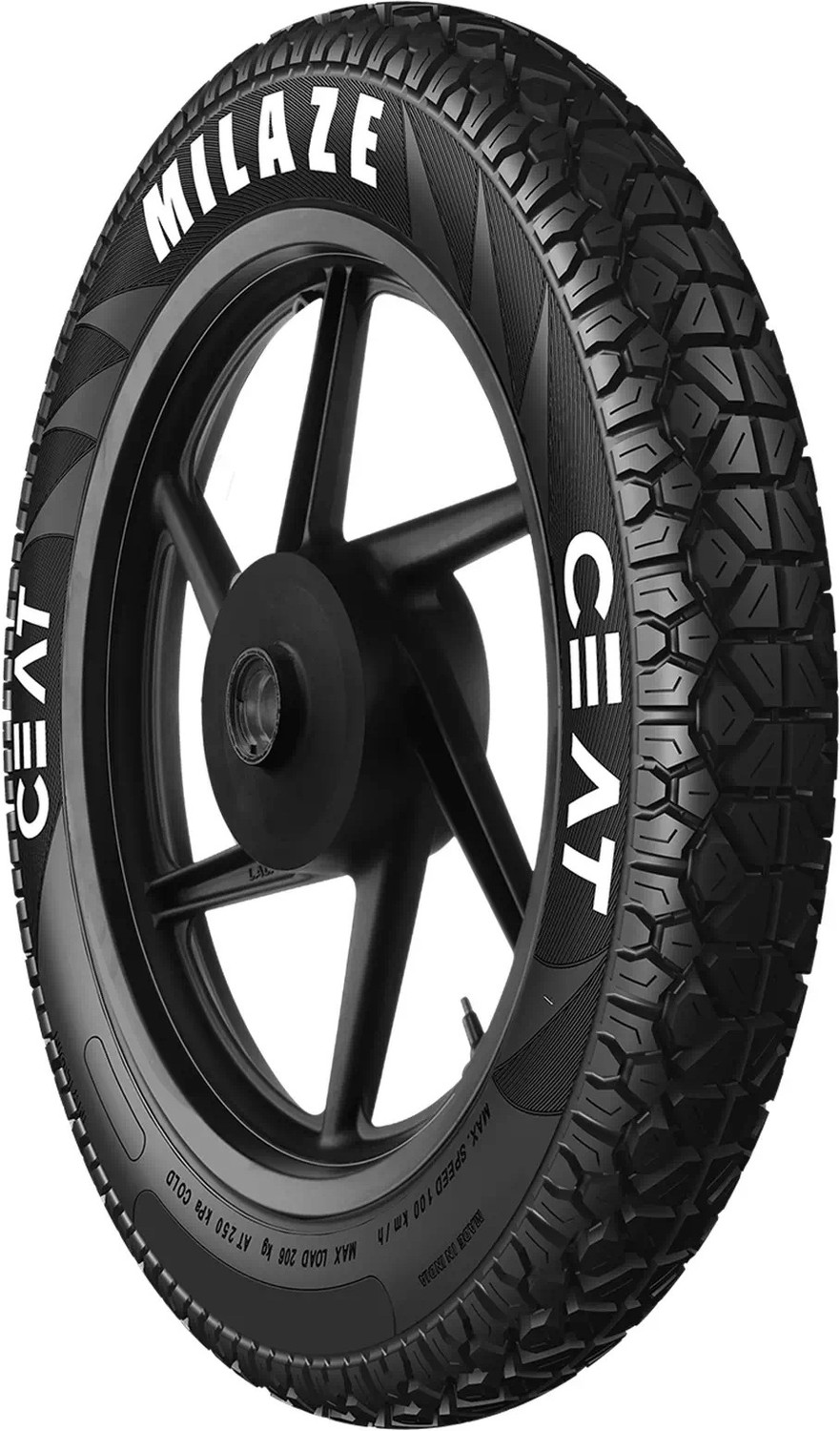 Image of CEAT 100 /90-17 MILAZE TT 55P 100 /90-17 Rear Two Wheeler Tyre