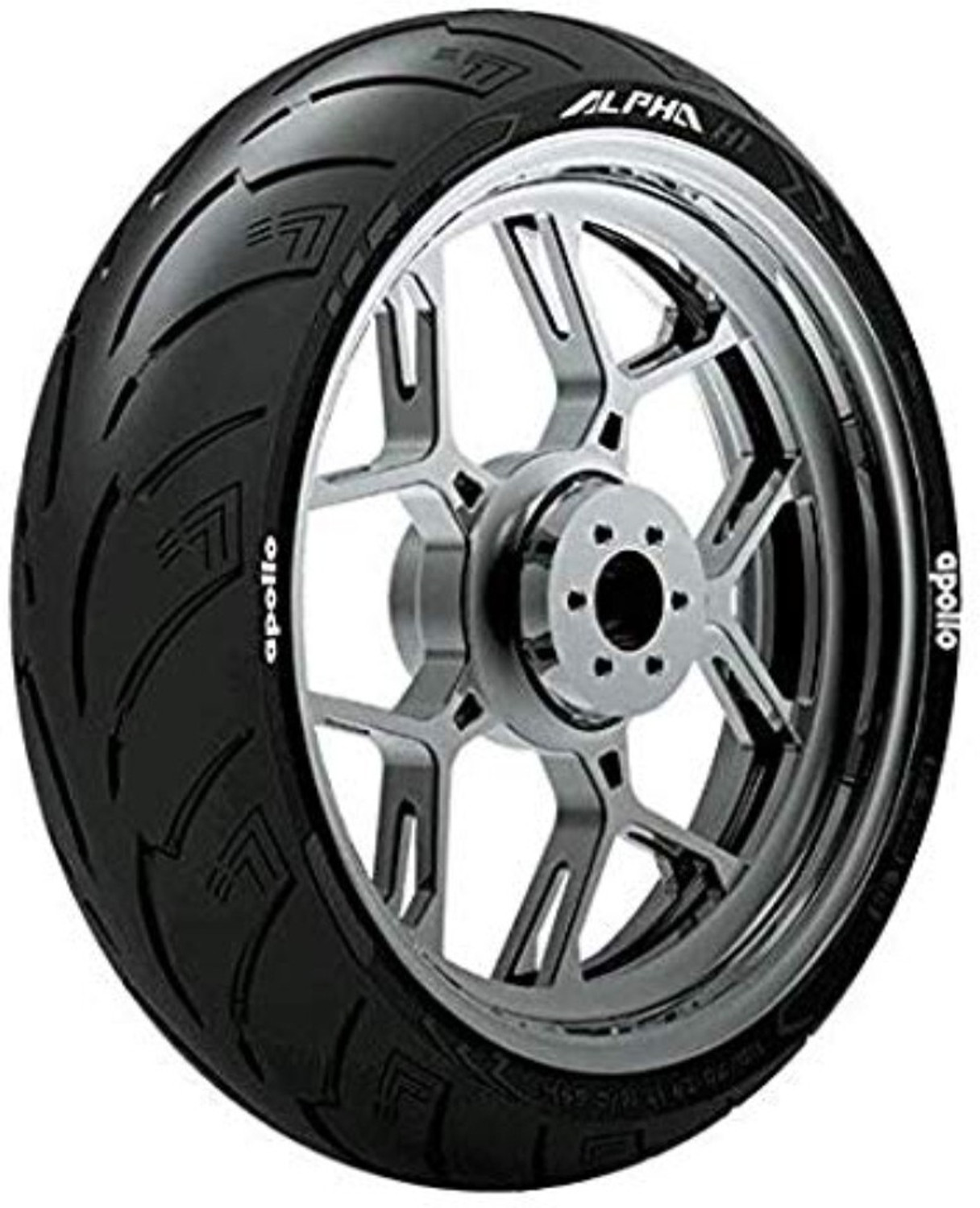Image of Apollo 140 /60 R17 63H ALPHA S1 TL-D 140 /60R17 Front & Rear Two Wheeler Tyre
