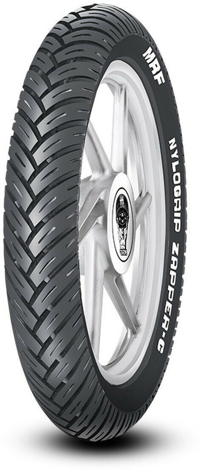 Image of MRF Nylogrip Zapper-C 110 /80 -17 57P Tubeless Bike Tyre, Rear Zapper-C 110 /80 -17 57P Rear Two Wheeler Tyre