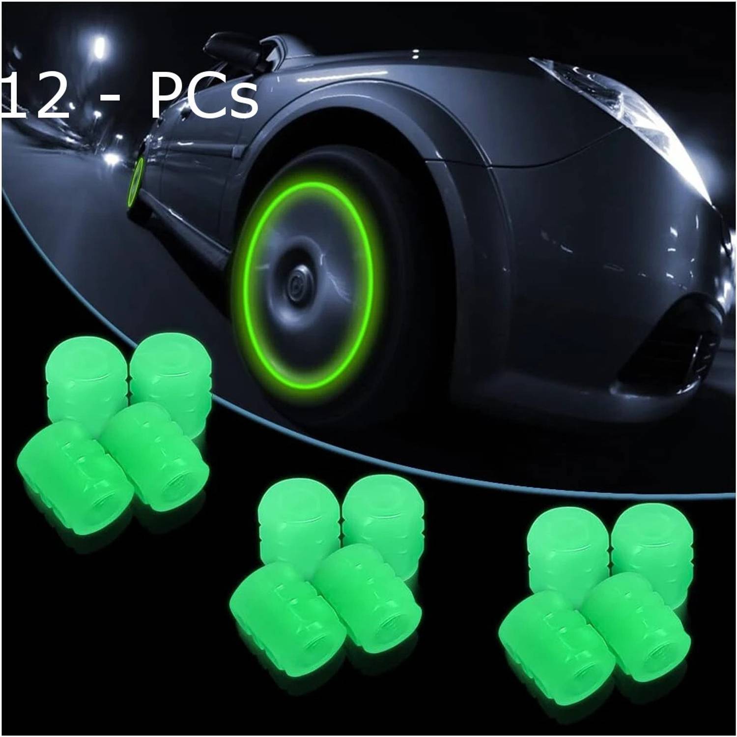 9Up Plastic Tyre Valve Cap for Car, Bike