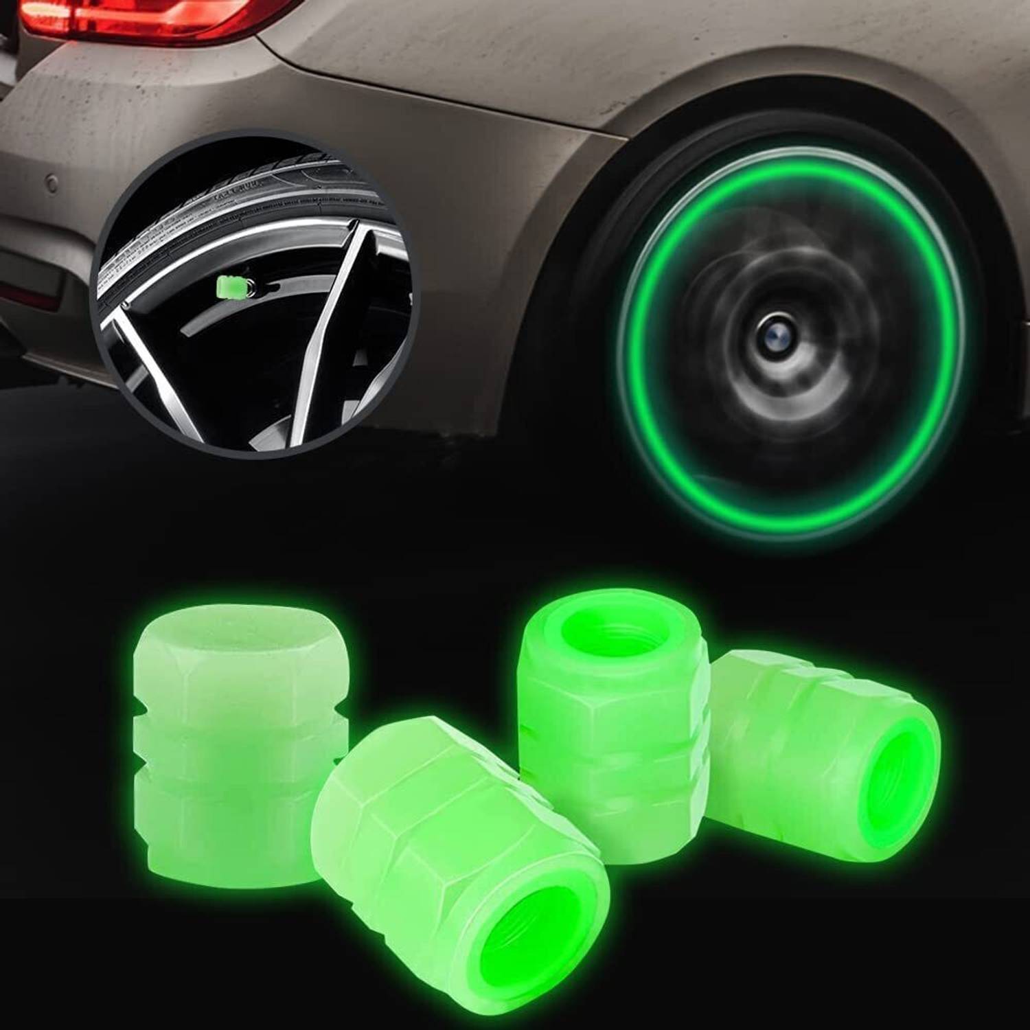 9Up Plastic Tyre Valve Cap for Car, Bike
