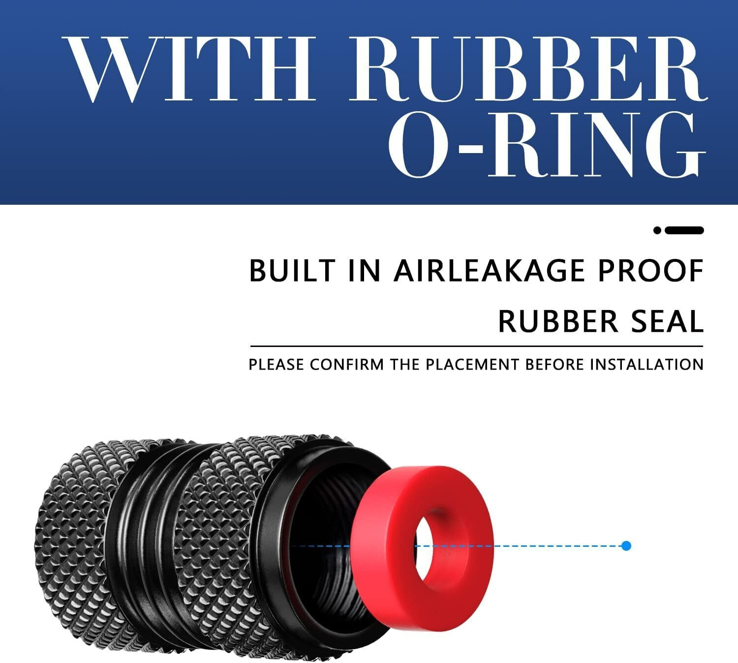 Image of NIVIZEN Aluminium Tyre Valve Cap for Car