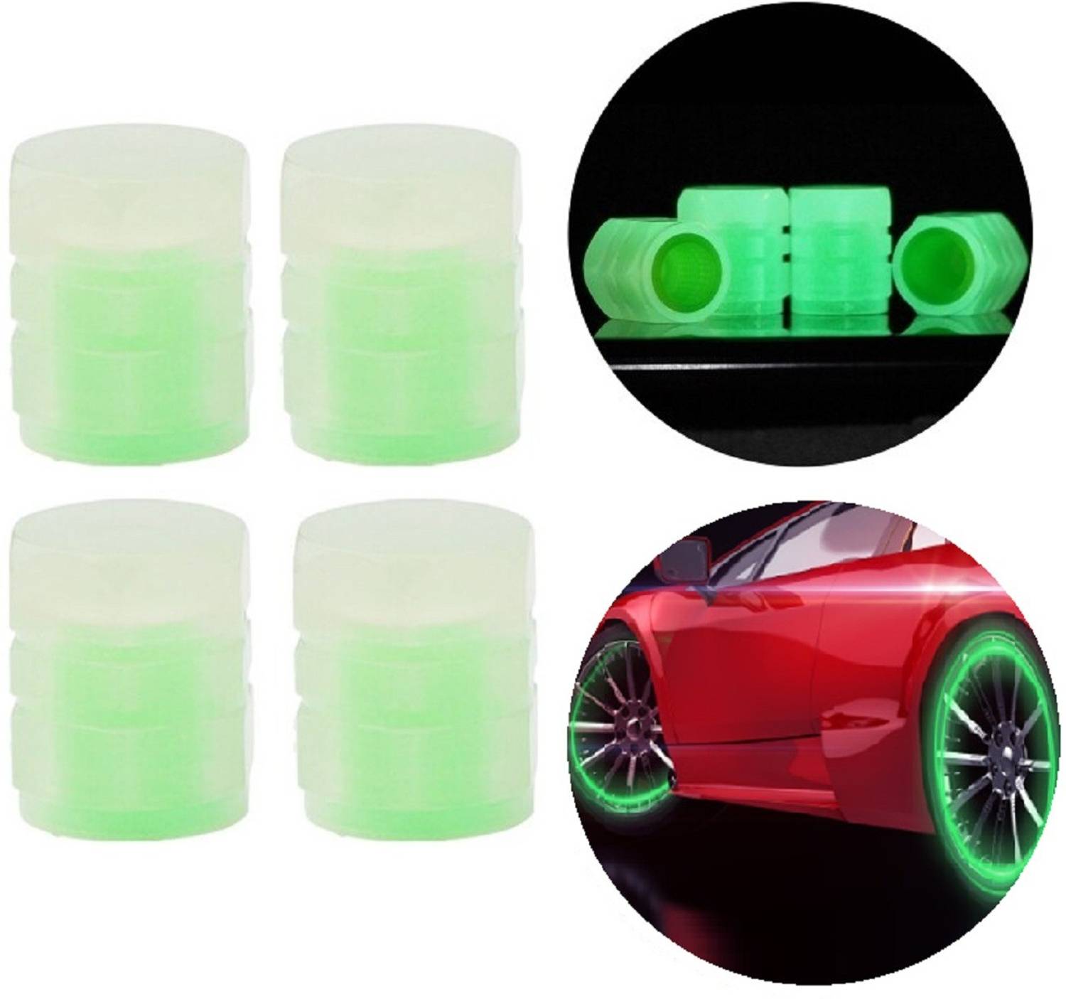 Augen Plastic Tyre Valve Cap for Car, Bike