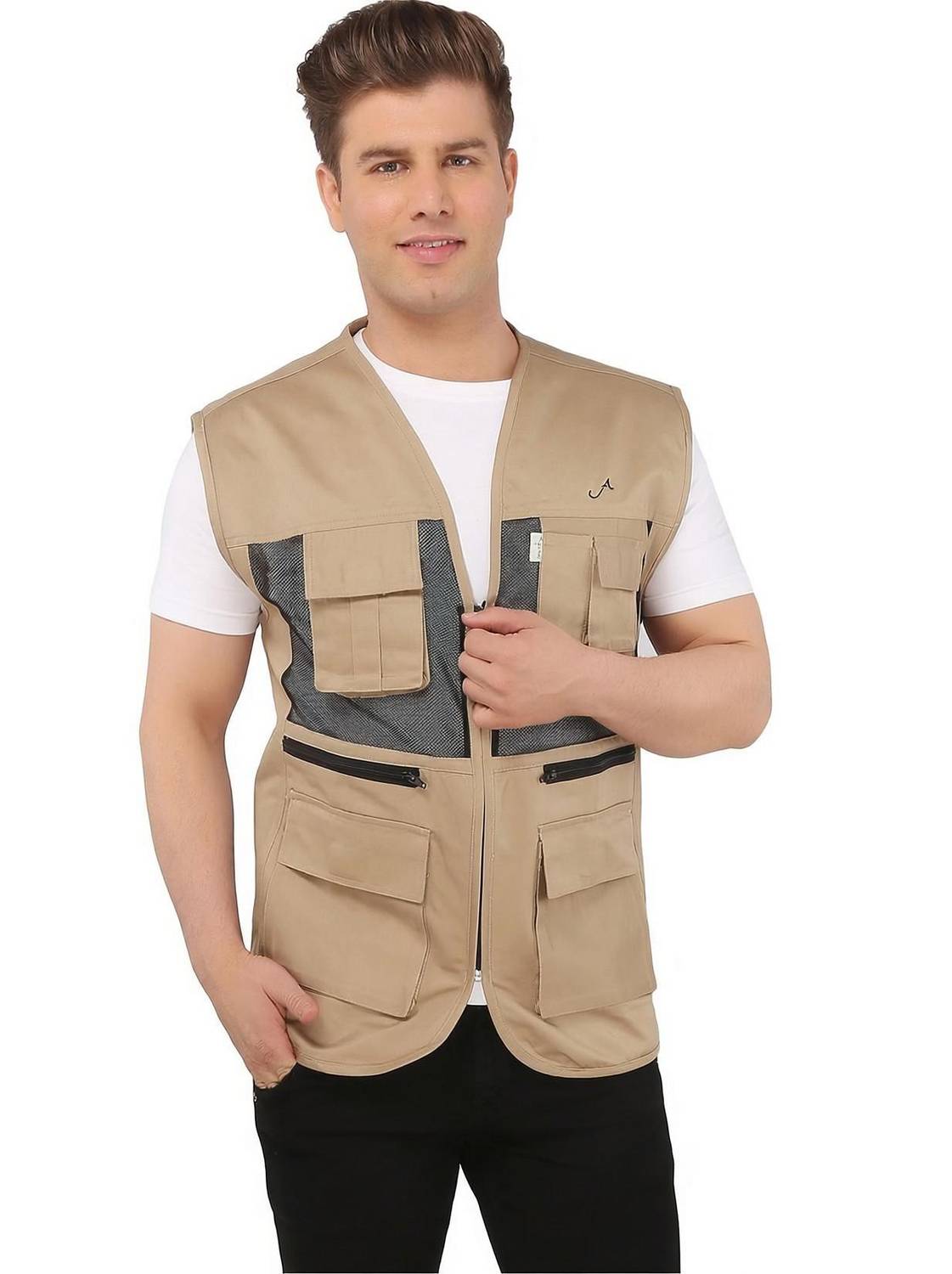 Ashdan Sleeveless Solid Men Jacket