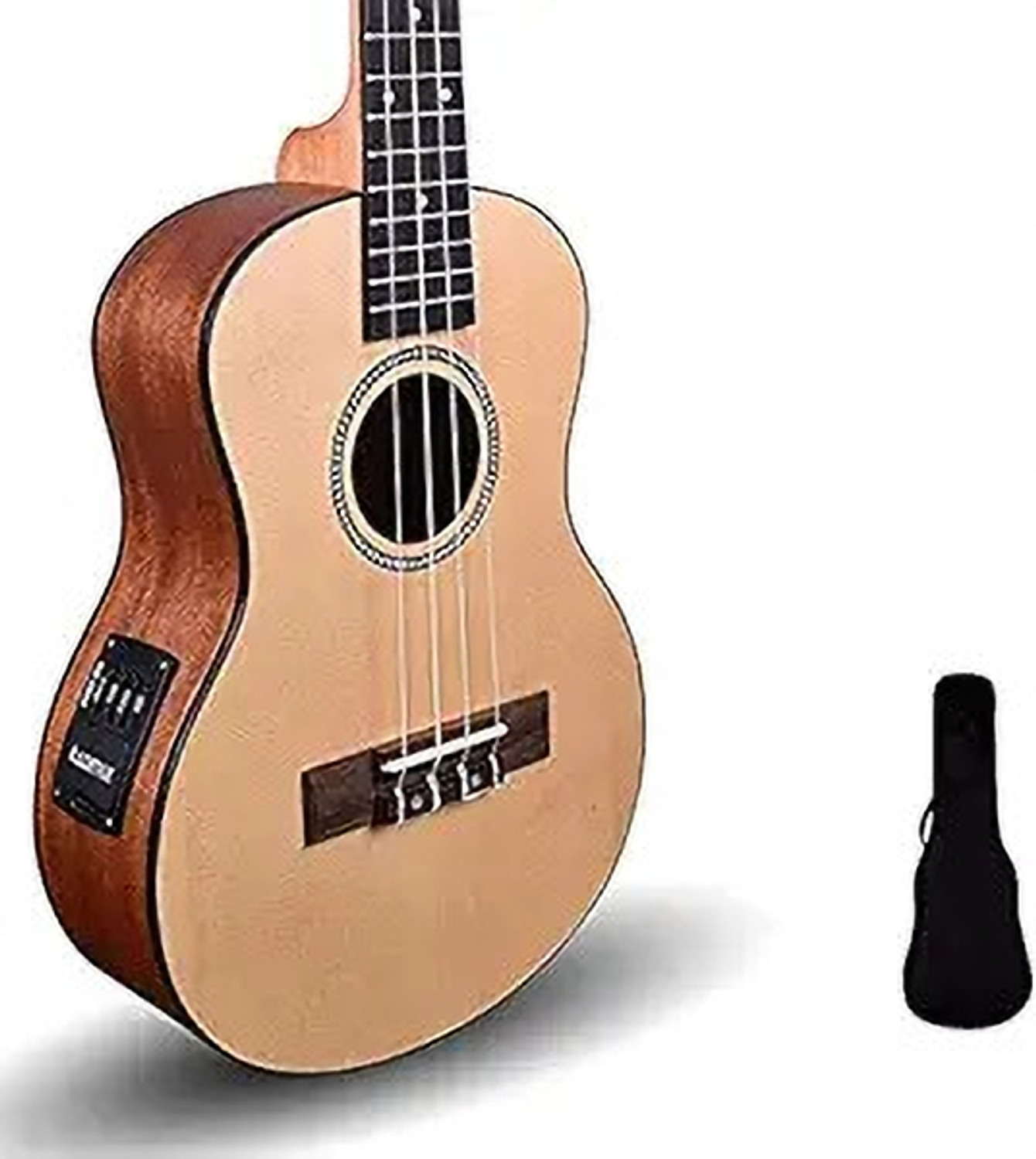 Image of KADENCE Ukulele Concert 24 inch, Spruce Top with Bag (Semi /Electro Acosutic) Concert Ukulele