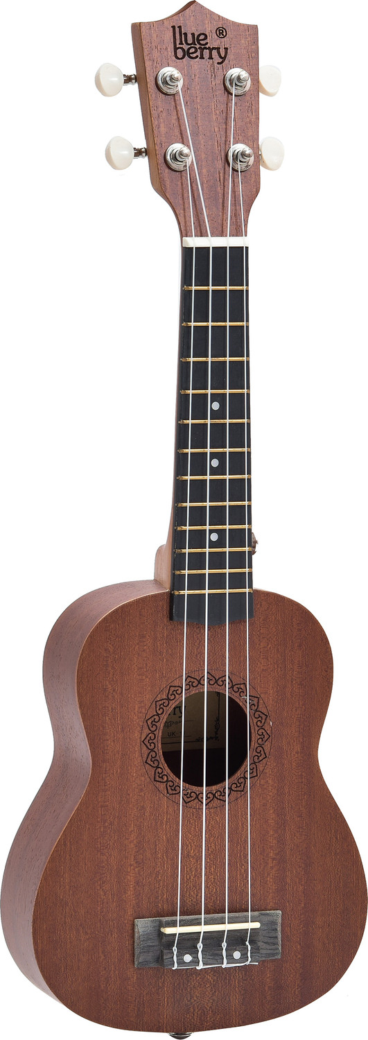 Image of BLUEBERRY UK-11 Brown Soprano (21 Inch) Body Spruce and Mahogany Soprano Ukulele
