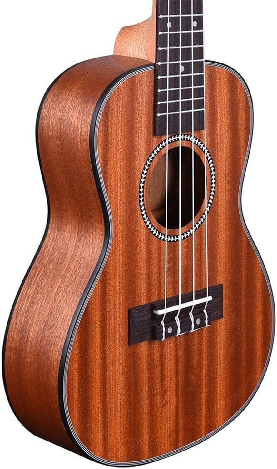 Image of KADENCE 24 inch Concert Ukulele Mahogany wood Fluorocarbon Strings- Brown (Super Combo) Concert Ukulele