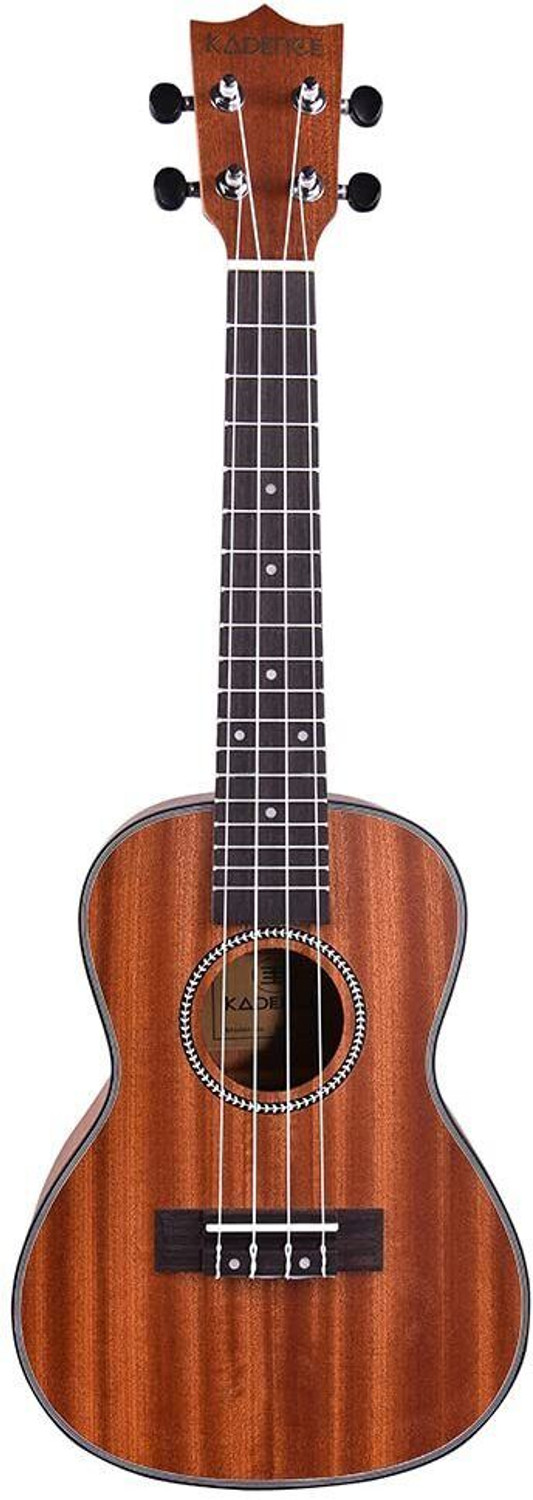 Image of KADENCE 24 inch Concert Ukulele Mahogany wood Fluorocarbon Strings- Brown (Super Combo) Concert Ukulele