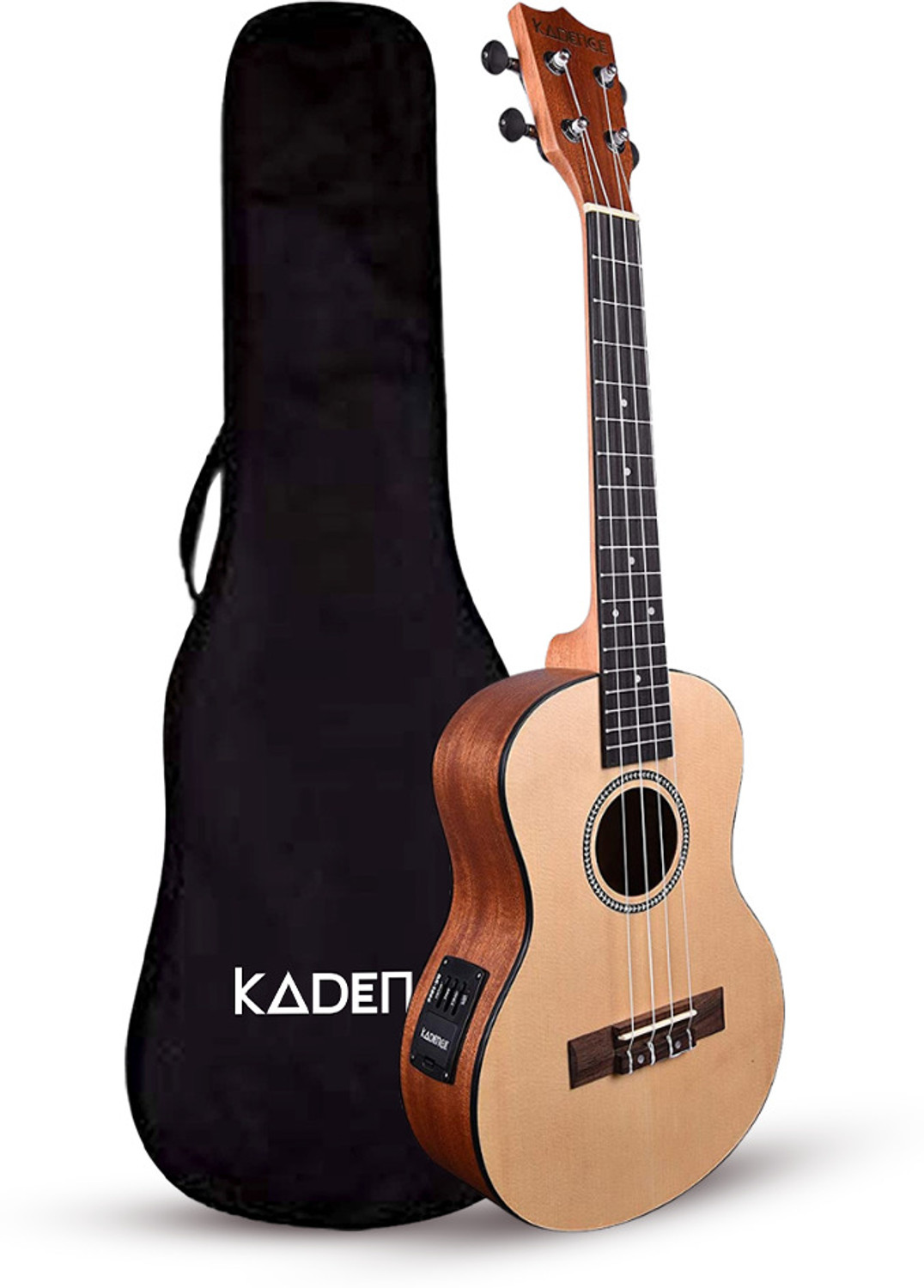 Image of KADENCE Ukulele Concert 24 inch, Spruce Top with Bag (Semi /Electro Acoustic) Concert Ukulele