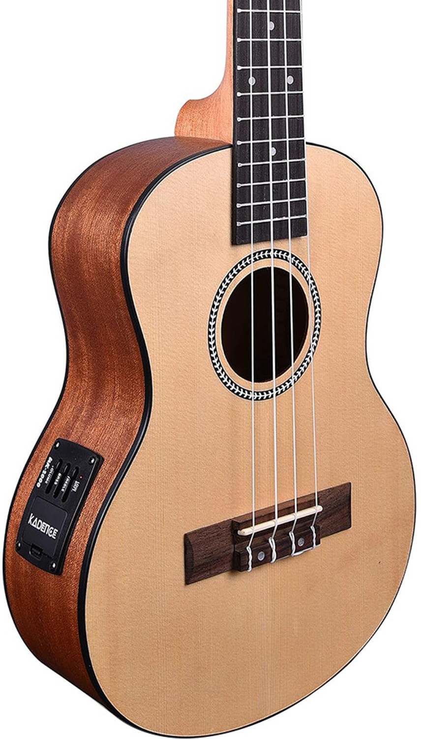 Image of KADENCE Ukulele Concert 24 inch, Spruce Top with Bag (Semi /Electro Acoustic) Concert Ukulele