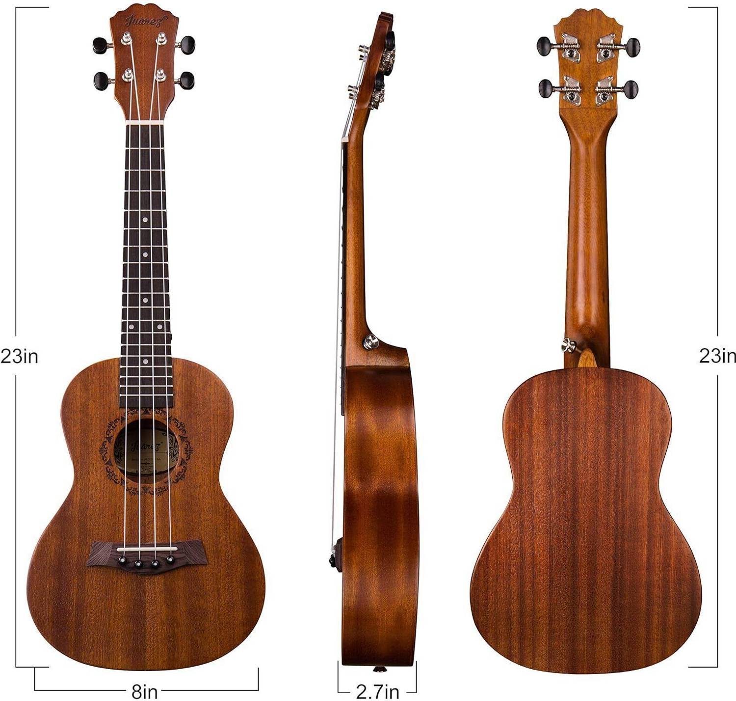 Juarez JRZ23UK/NA 23" Concert Ukulele Kit - Image 3