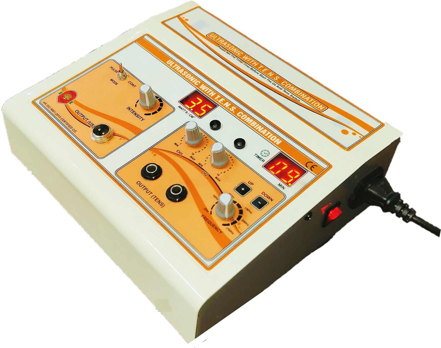 Image of NARAYANI TRADERS Ultrasonic With TENS 2 Ch Advance Physiotherapy Machine For Pain Relief Ultrasound Machine