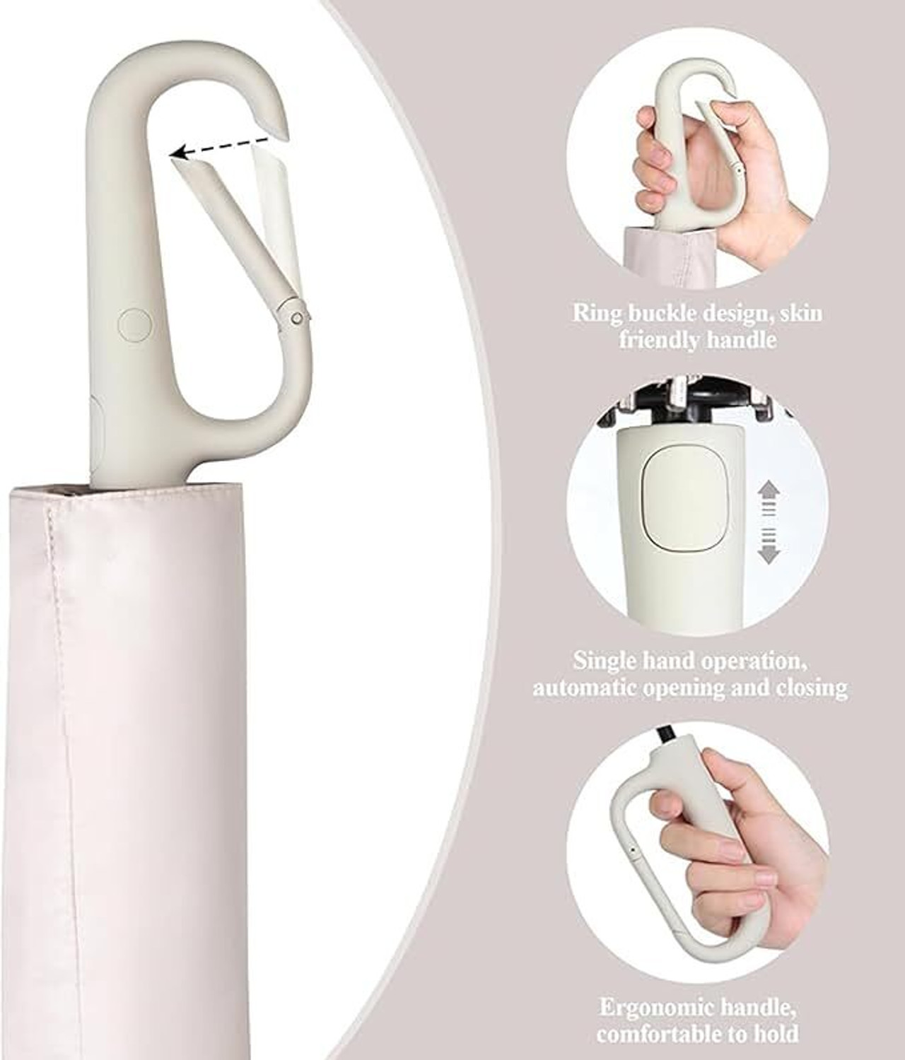 Image of Bravo Bells 3 Fold Auto Open & Close Windproof Ultra-Light UV Rain Protection travel Umbrella
