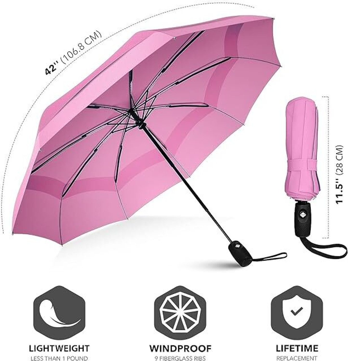 Image of Tazomi 3-Fold Design,Large Size,Ideal for Rain & Summer Use Umbrella