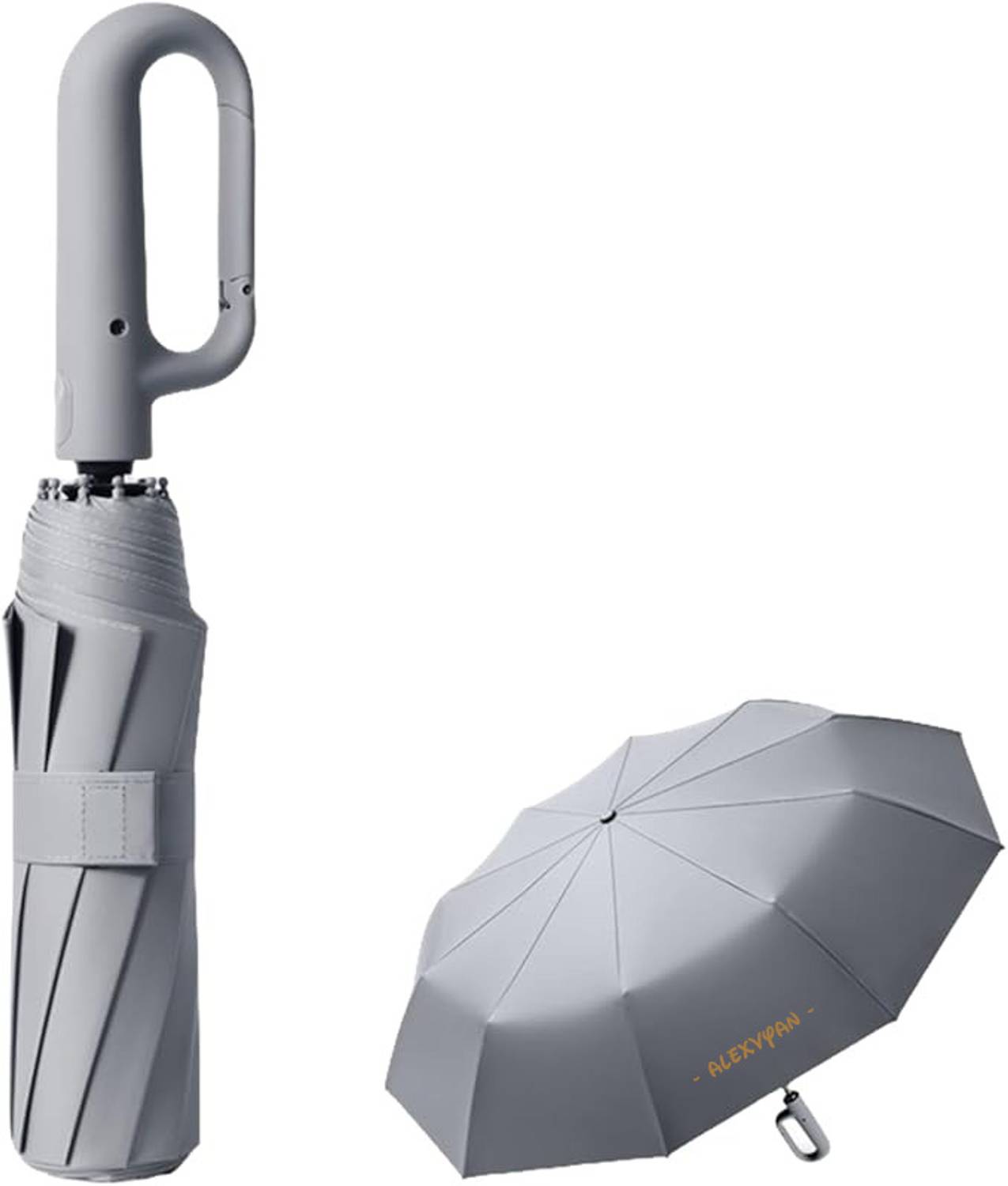 AlexVyan 10 Ribs Rain, Sun & UV Protection Large Travel Auto Open/Close Umbrella