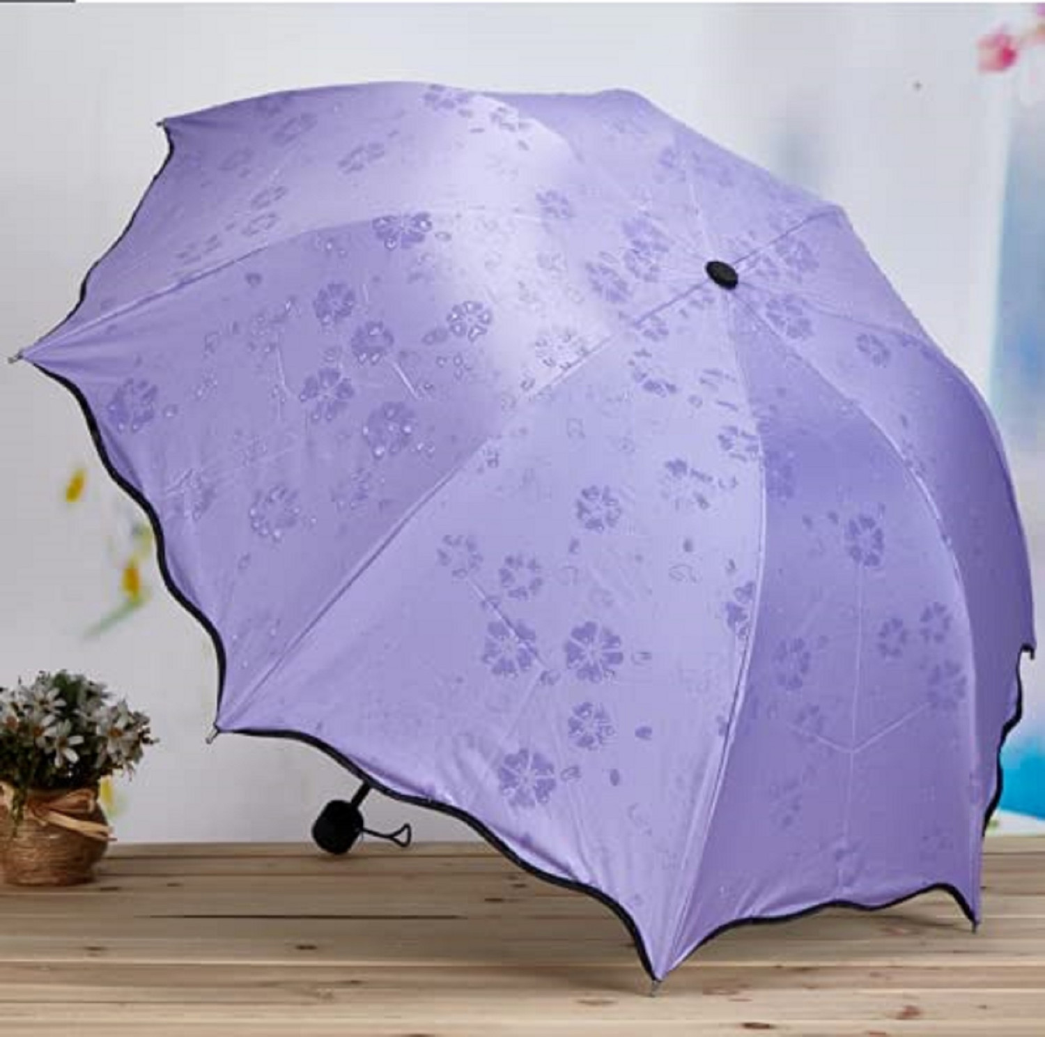 Image of GOPINATH AUTOLINK Fancy Magic Umbrella Blossoms Occur with Water for Girls Women sunlight or rain Umbrella