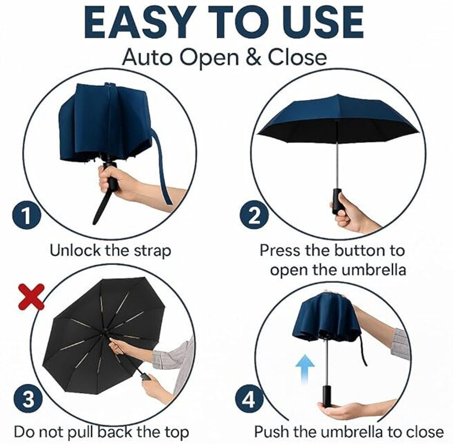 Image of LIVORA TRADING High-Performance Sun Defense Travel Tool Umbrella