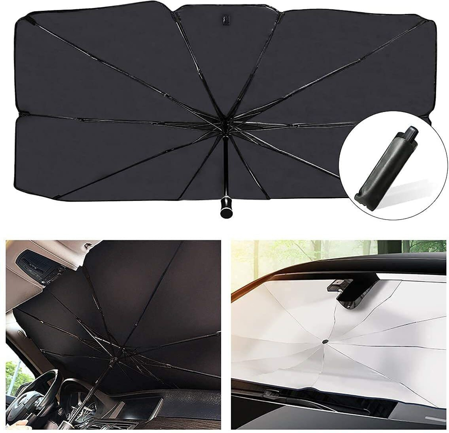 Image of BIYALI Car Windshield Sun Shade Umbrella