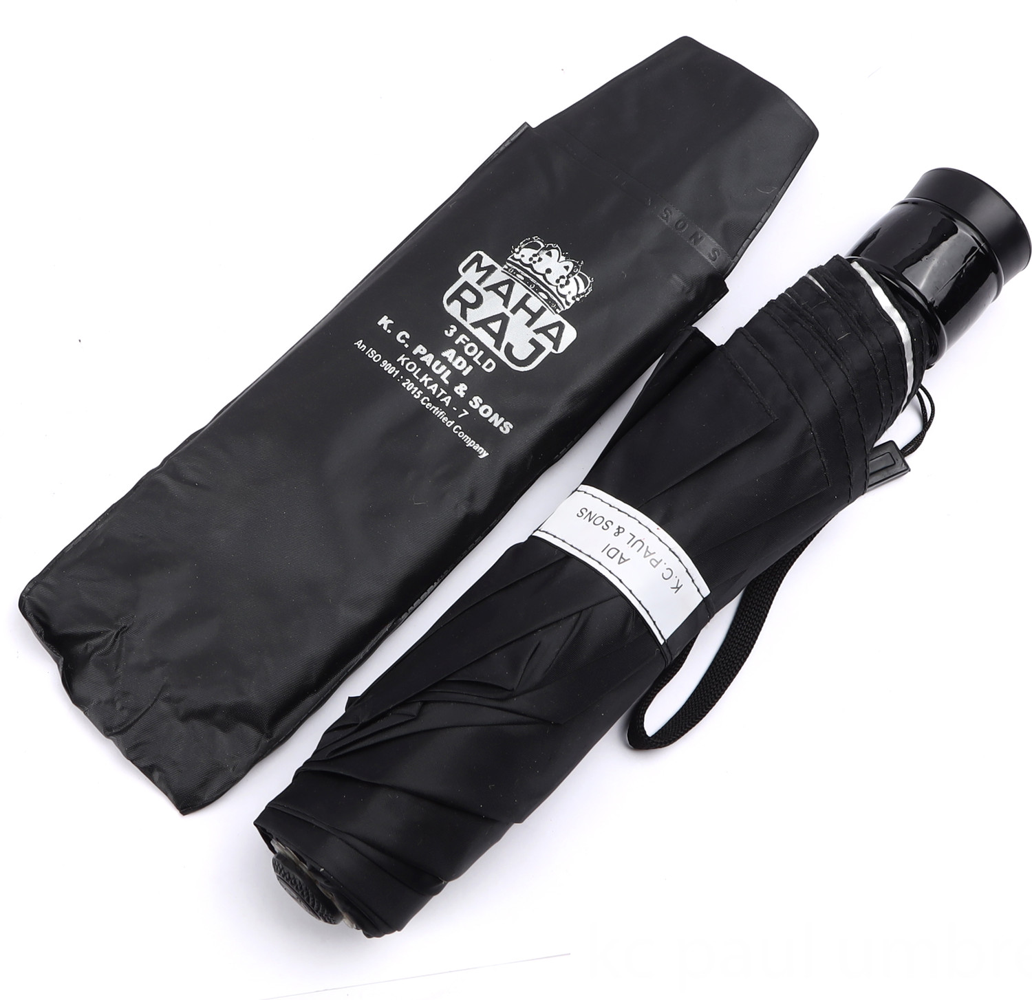 Image of Adi K.C.Paul & Sons Maha Raj 3 fold 23-inch big size umbrella for men | Umbrella for women | kc paul Umbrella